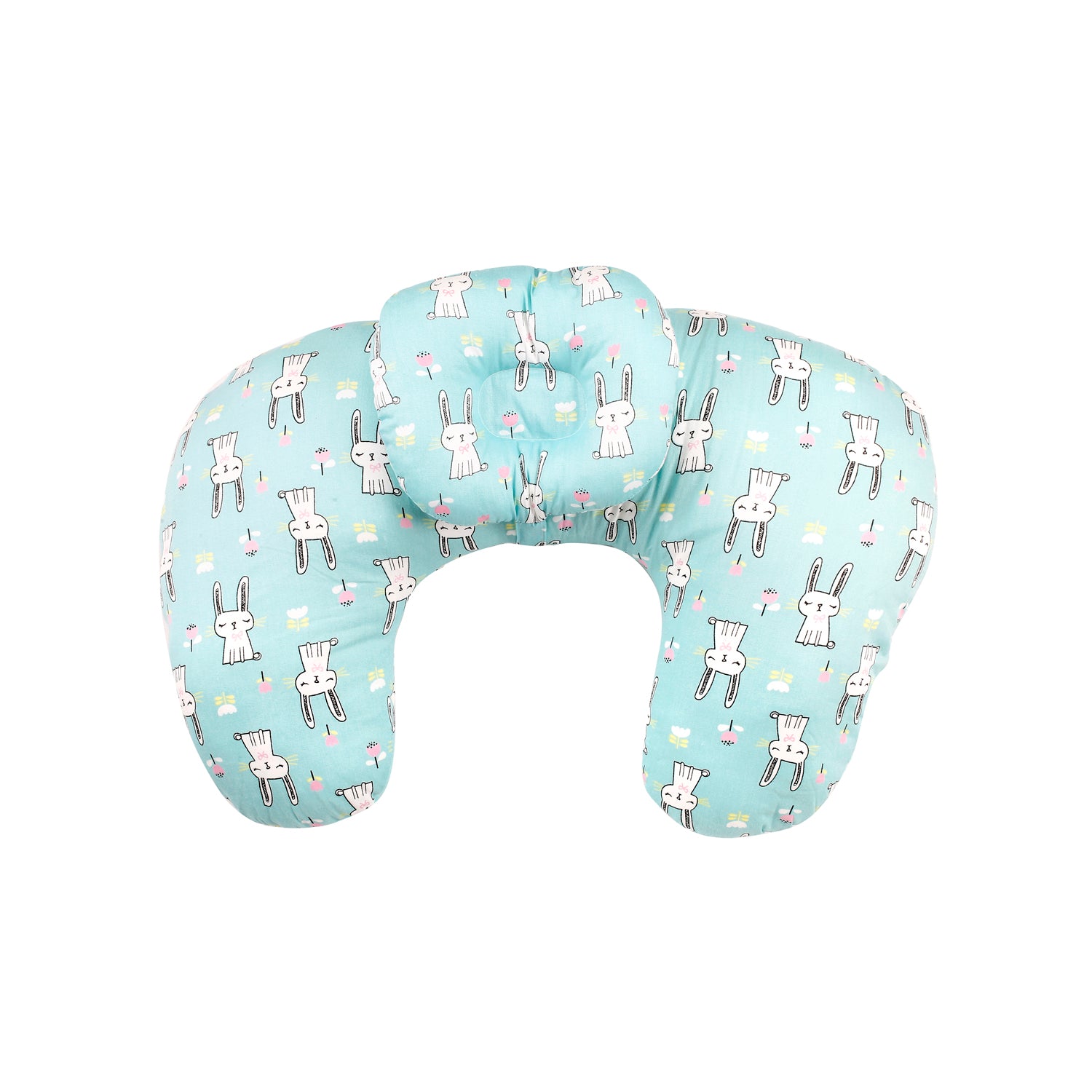 Rabbit Blue Feeding Pillow - Baby Moo