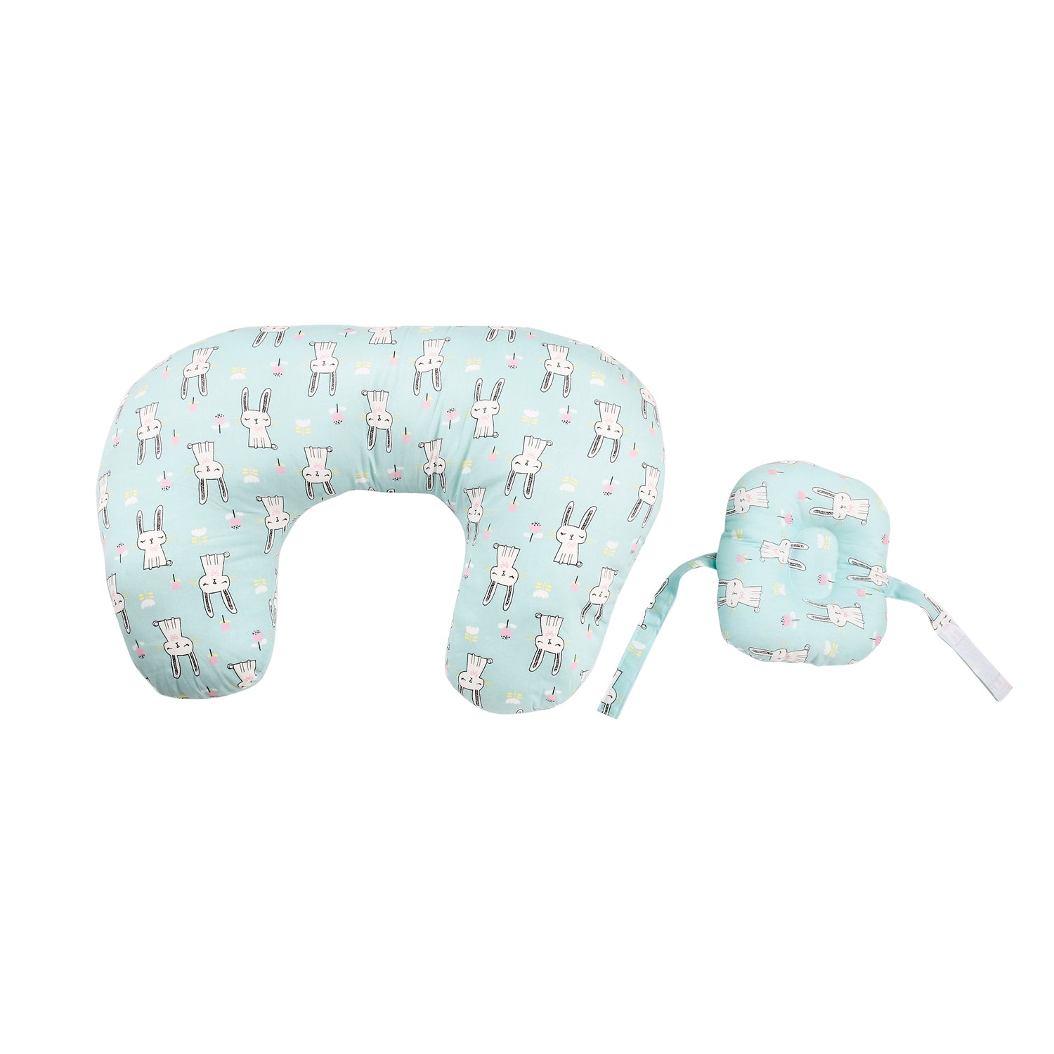 Rabbit Blue Feeding Pillow - Baby Moo