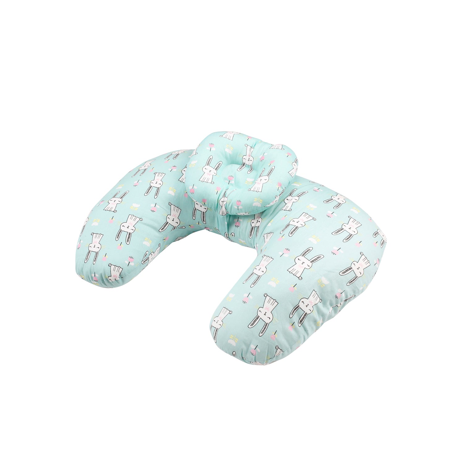 Rabbit Blue Feeding Pillow - Baby Moo
