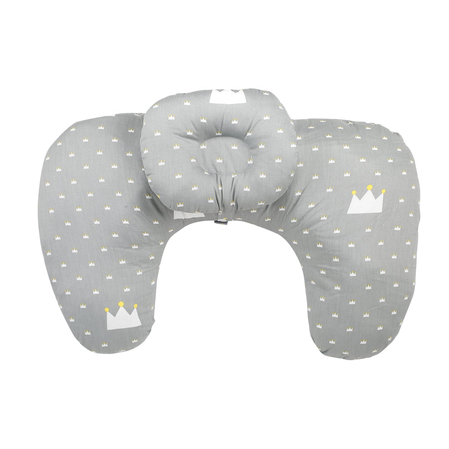 Crown Grey Feeding Pillow - Baby Moo