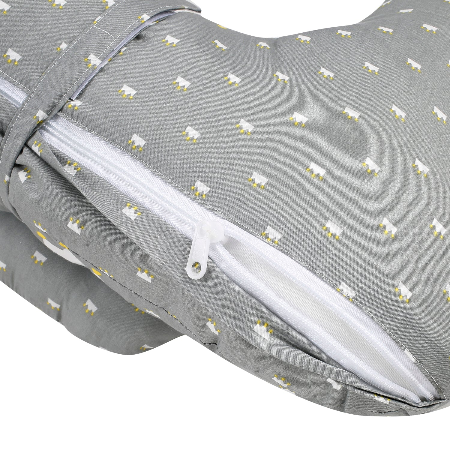 Crown Grey Feeding Pillow - Baby Moo