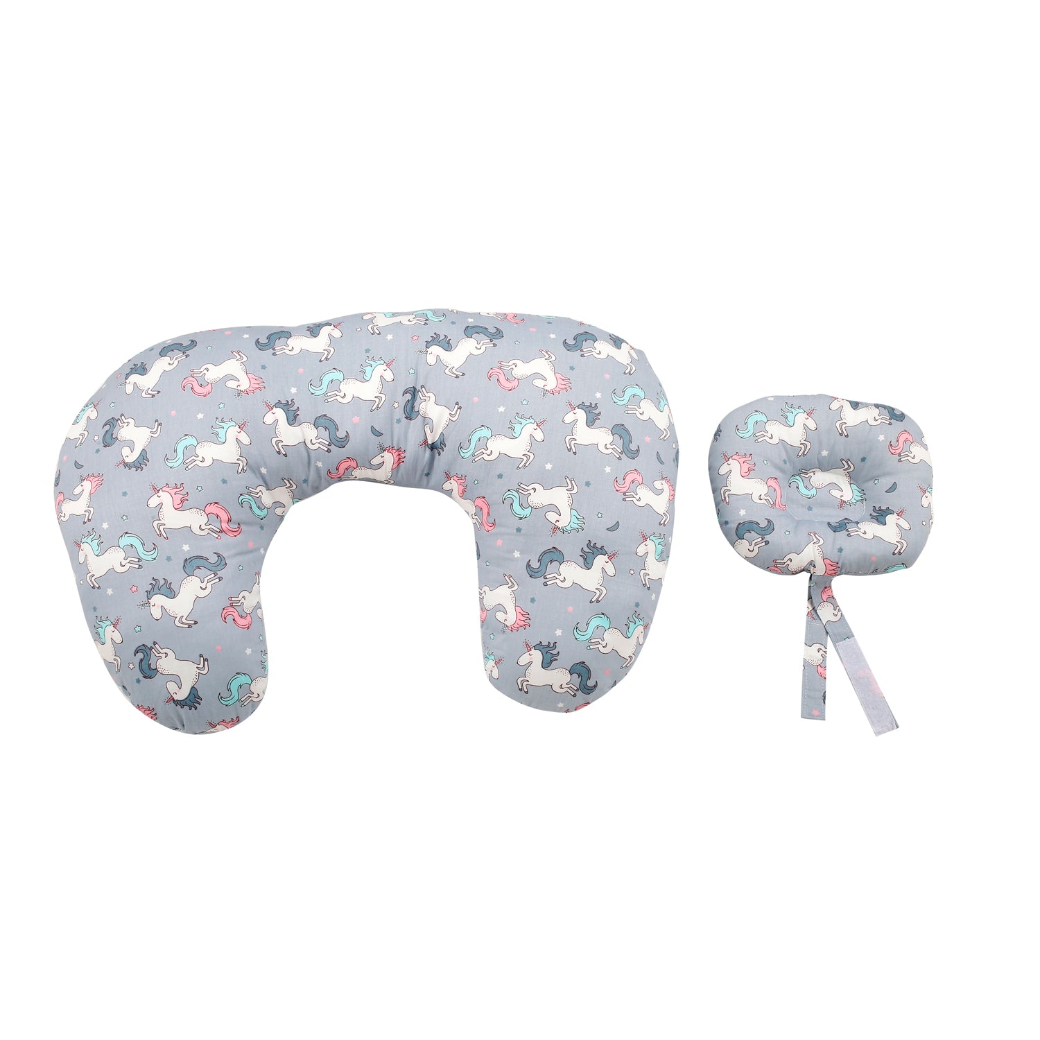Unicorn Grey Feeding Pillow