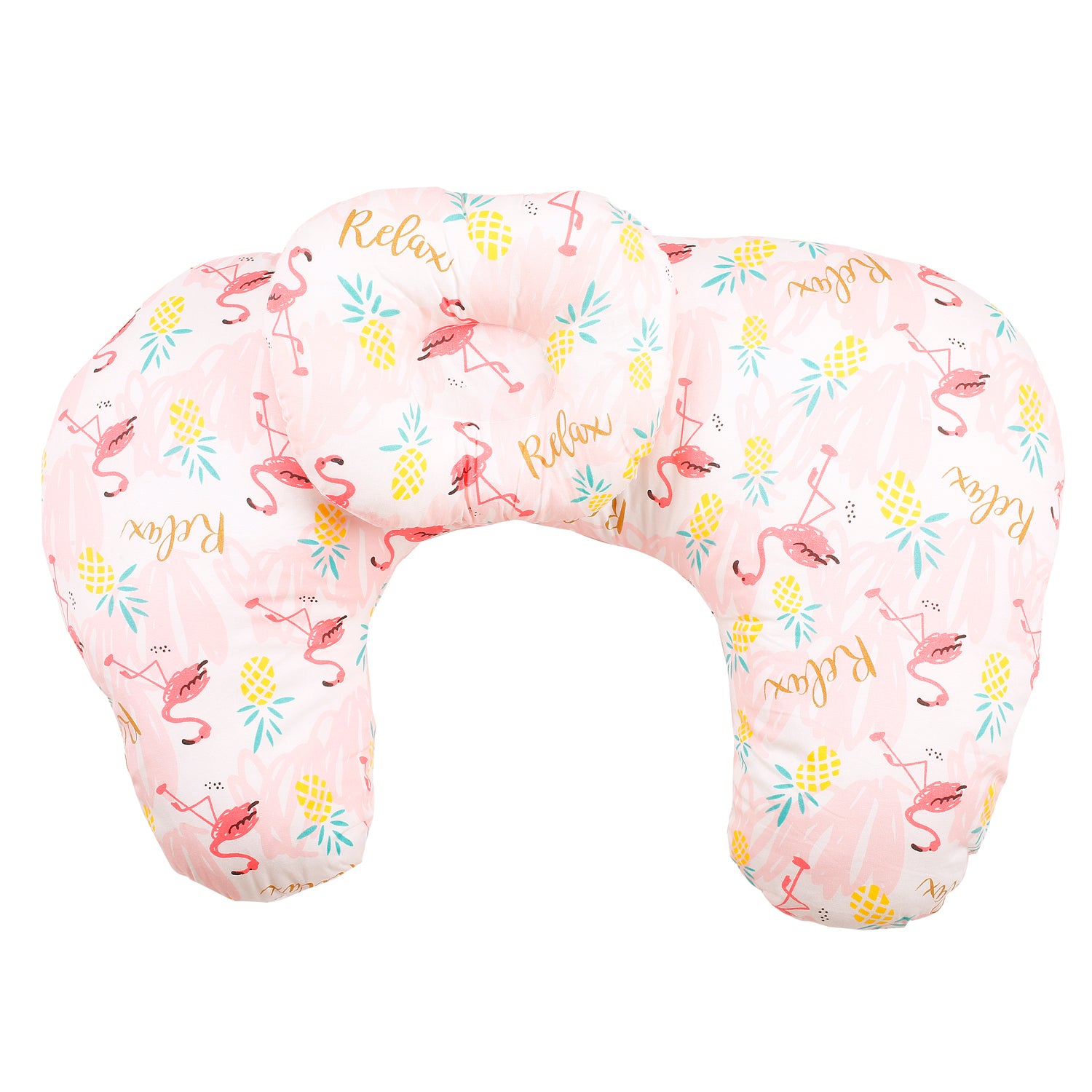 Flamingo Pink Feeding Pillow - Baby Moo