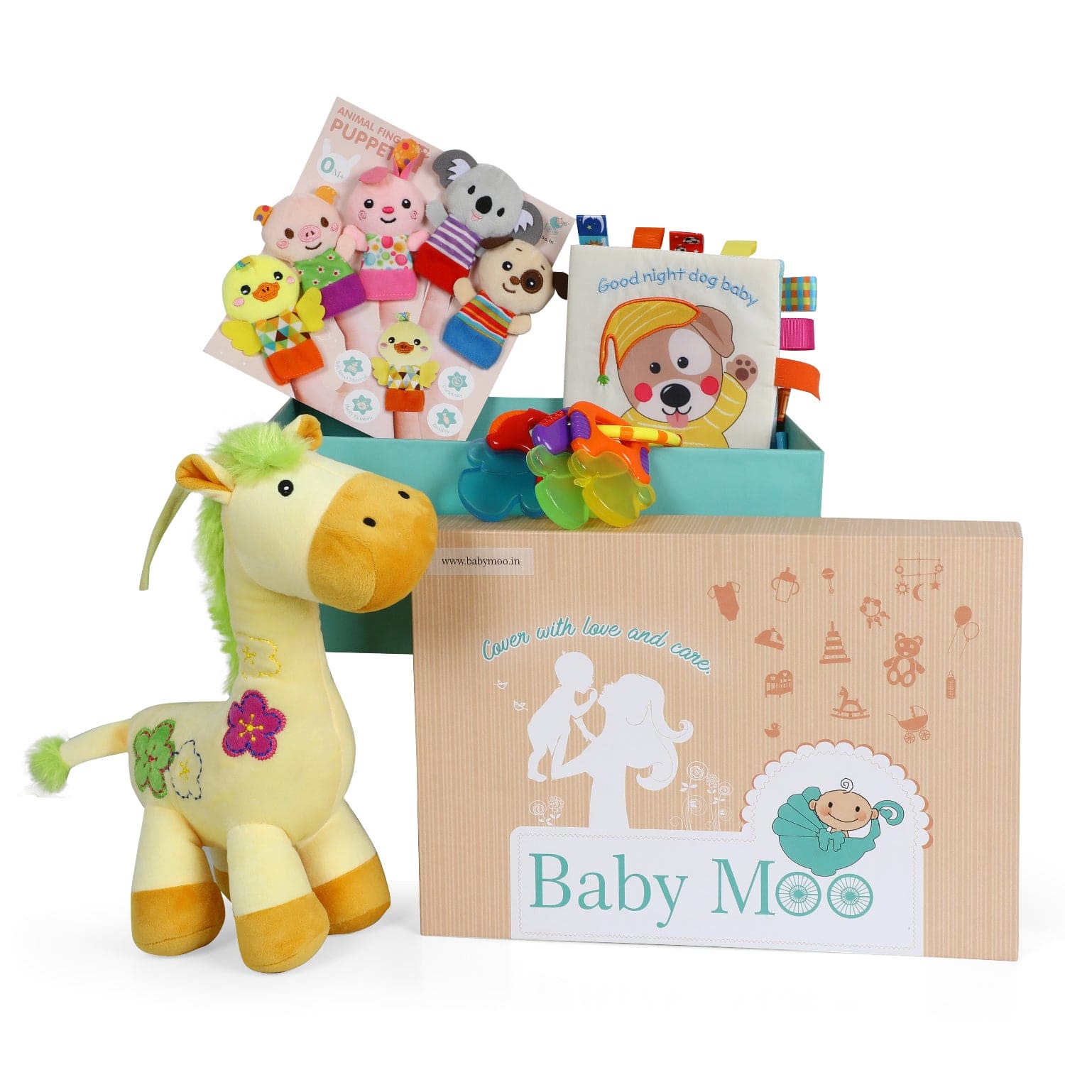Gifting Play Kit With Activity Toys And Teethers 6M+ - Baby Moo