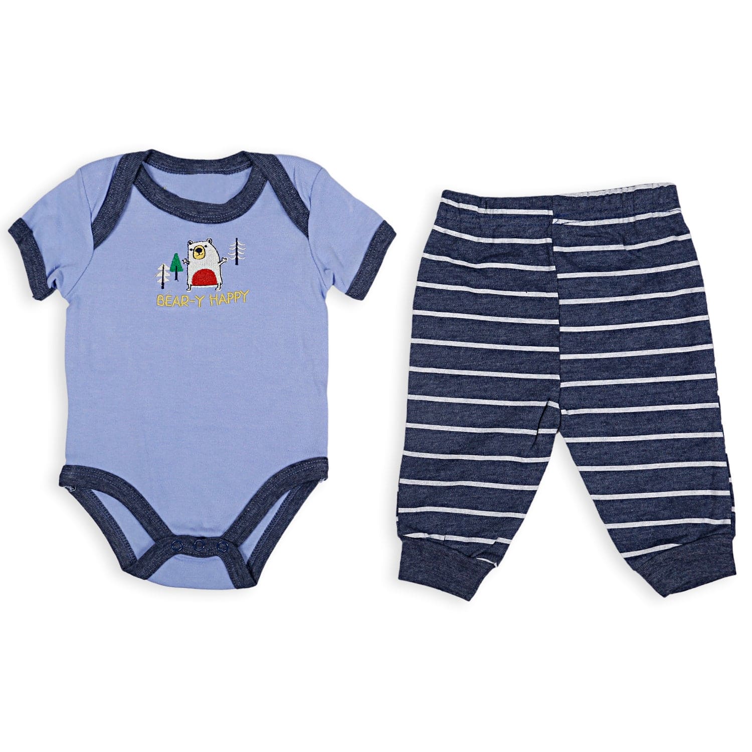 Baby Moo Adventurous Baby Boy Animal Blue 10 Pcs Gift Hamper - 0-9M Sizes Available - Baby Moo