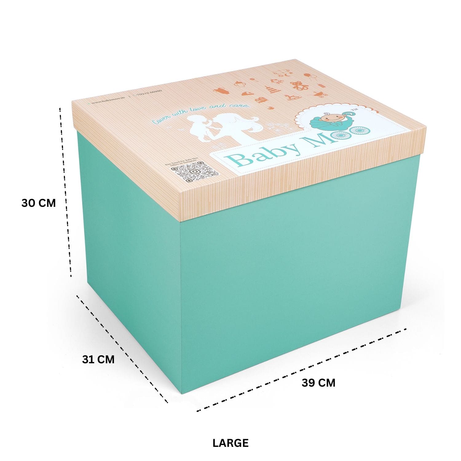 Baby Moo Elephant Themed Sonam's Vayu 30 Pcs Luxury Gift Hamper Blue - 0-12M Sizes Available - Baby Moo