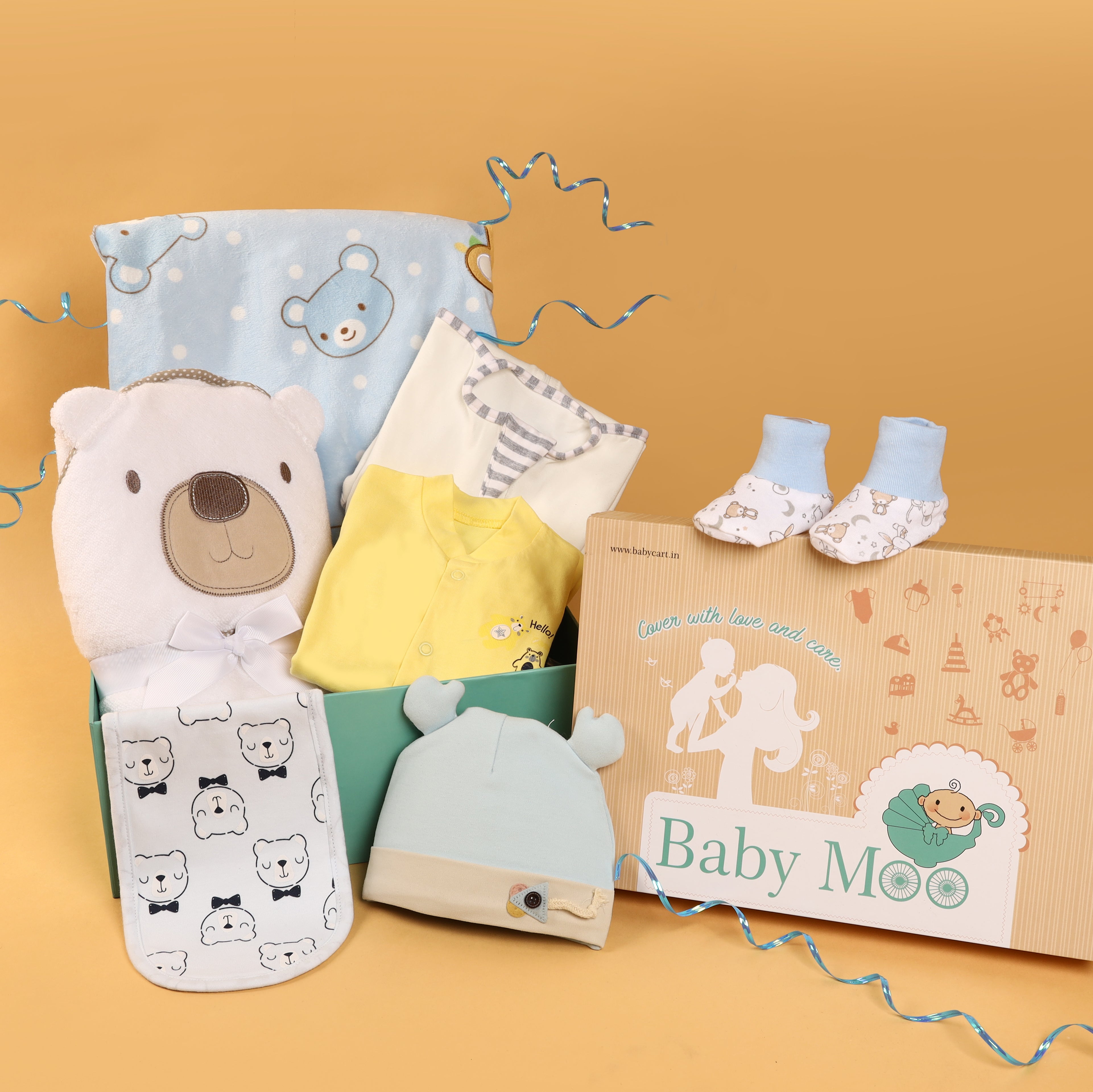 Premium Teddy Unisex Gift Hamper 0-18 M - Baby Moo