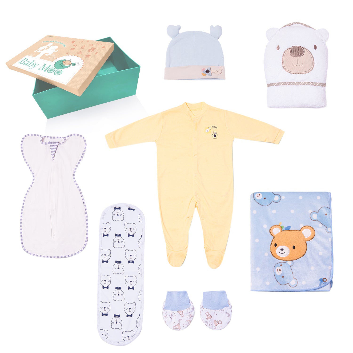 Premium Teddy Unisex Gift Hamper 0-18 M - Baby Moo