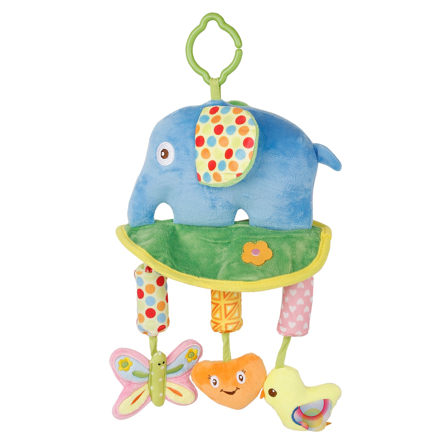 Elephant Blue Musical Hanging Training Toy - Baby Moo
