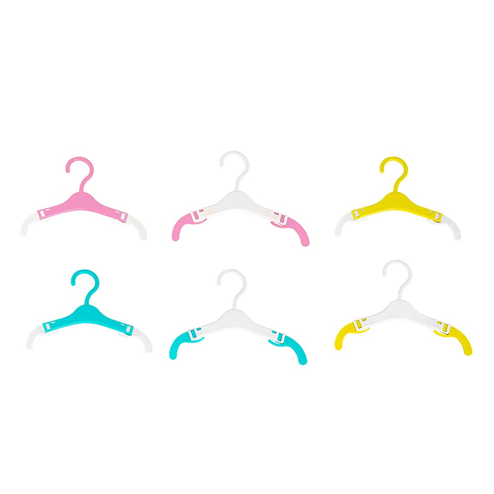 Plain Multicolour 6 Pk Baby Hanger - Baby Moo