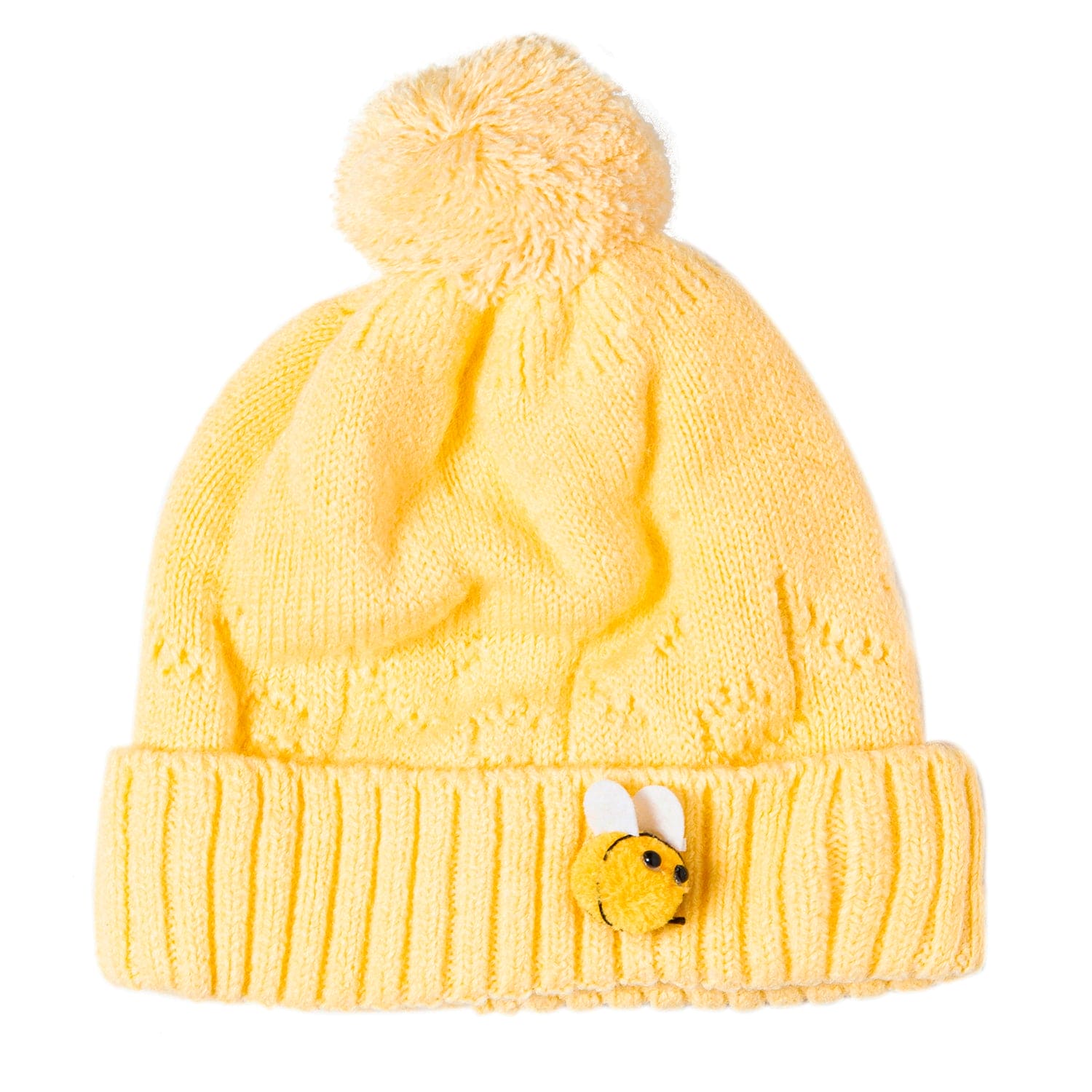 Knit Woollen Cap Honey Bee Yellow - Baby Moo