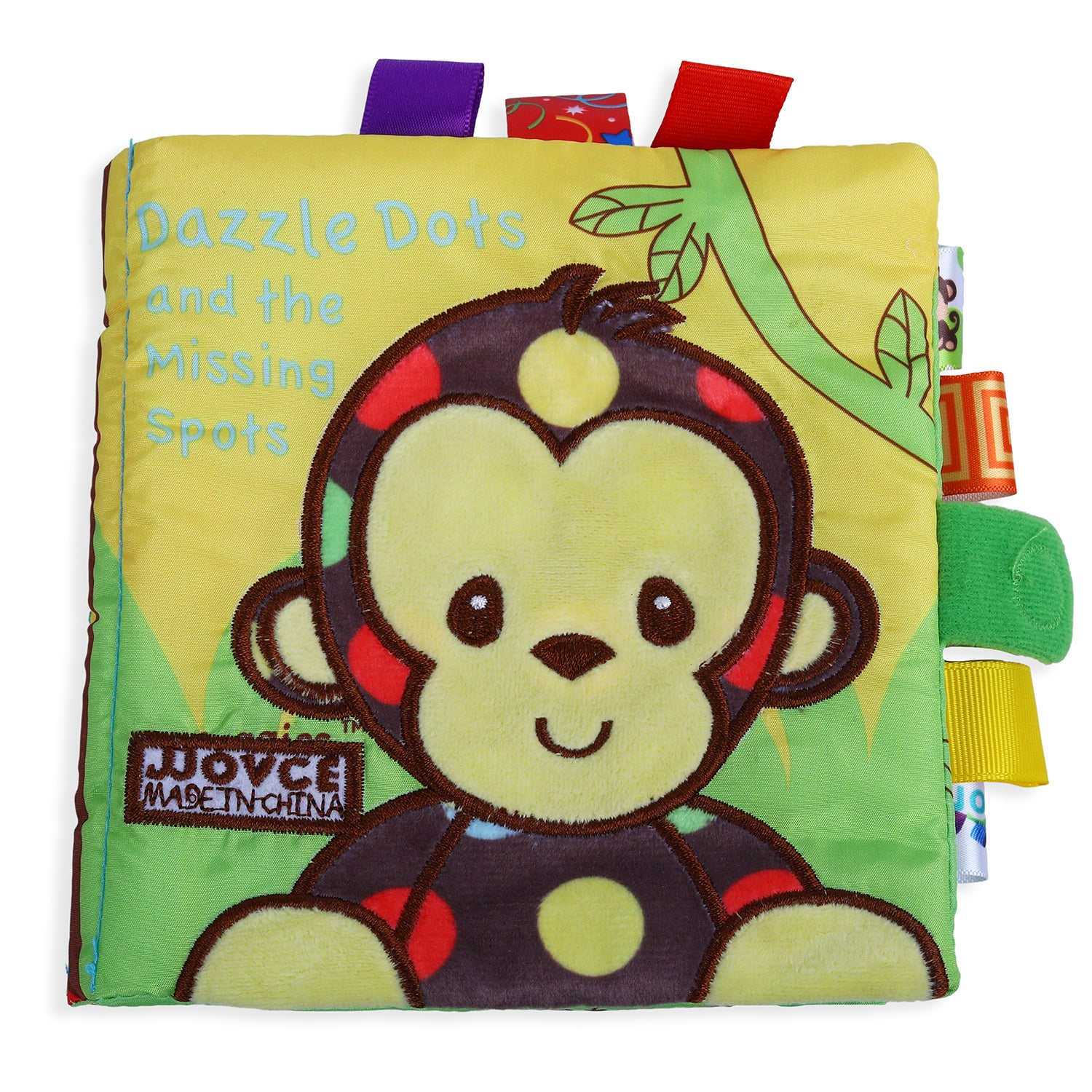 Dazzle Dots Educational Learning 3D Cloth Book With Rustle Paper - Multicolour - Baby Moo