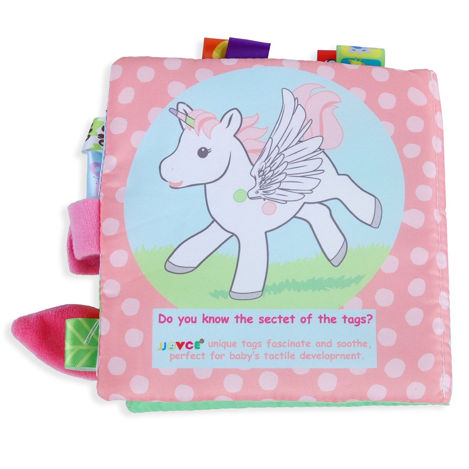 Painted Pony Educational Learning 3D Cloth Book With Rustle Paper - Multicolour - Baby Moo