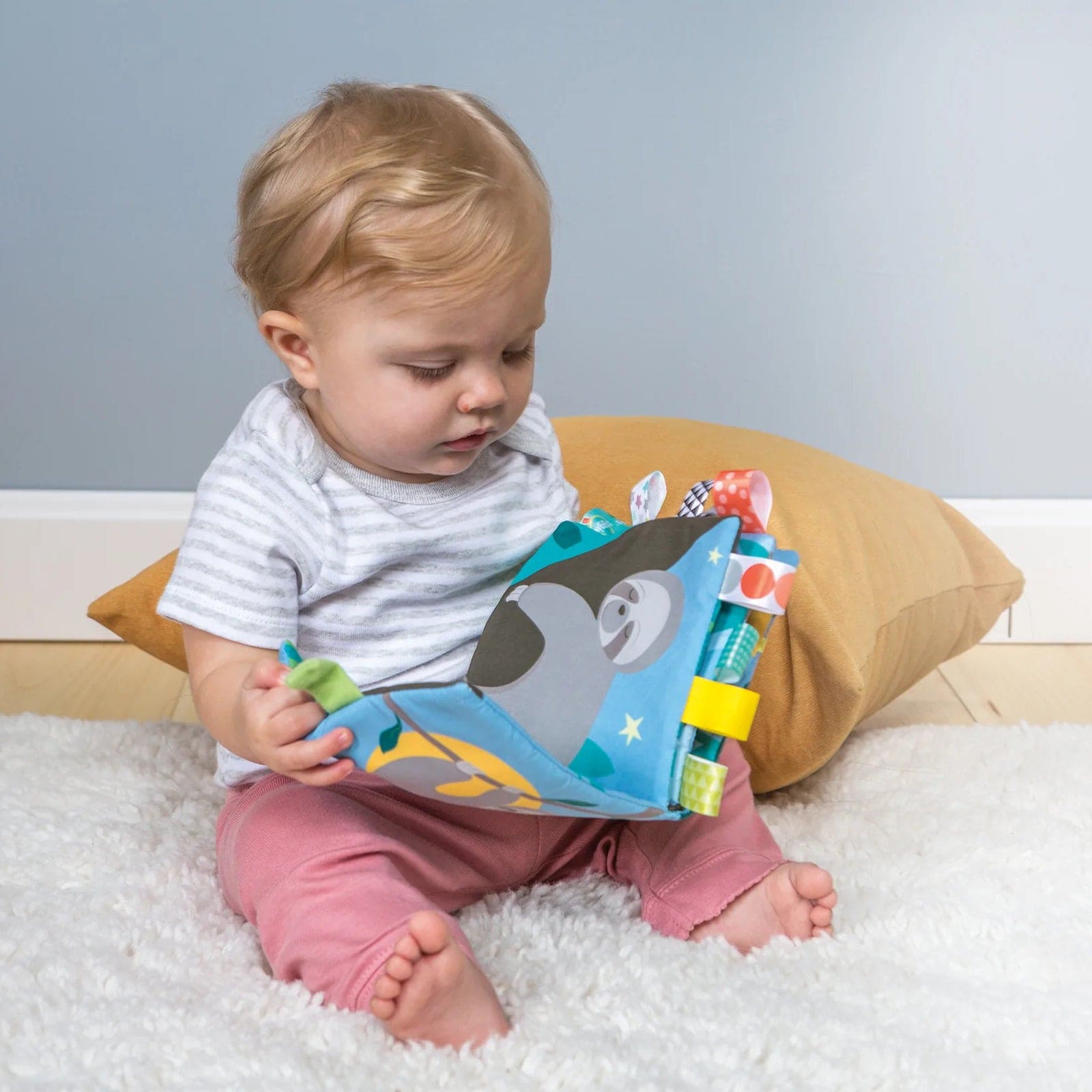 Sloth, Hurry Up! Educational Learning 3D Cloth Book With Rustle Paper - Multicolour - Baby Moo