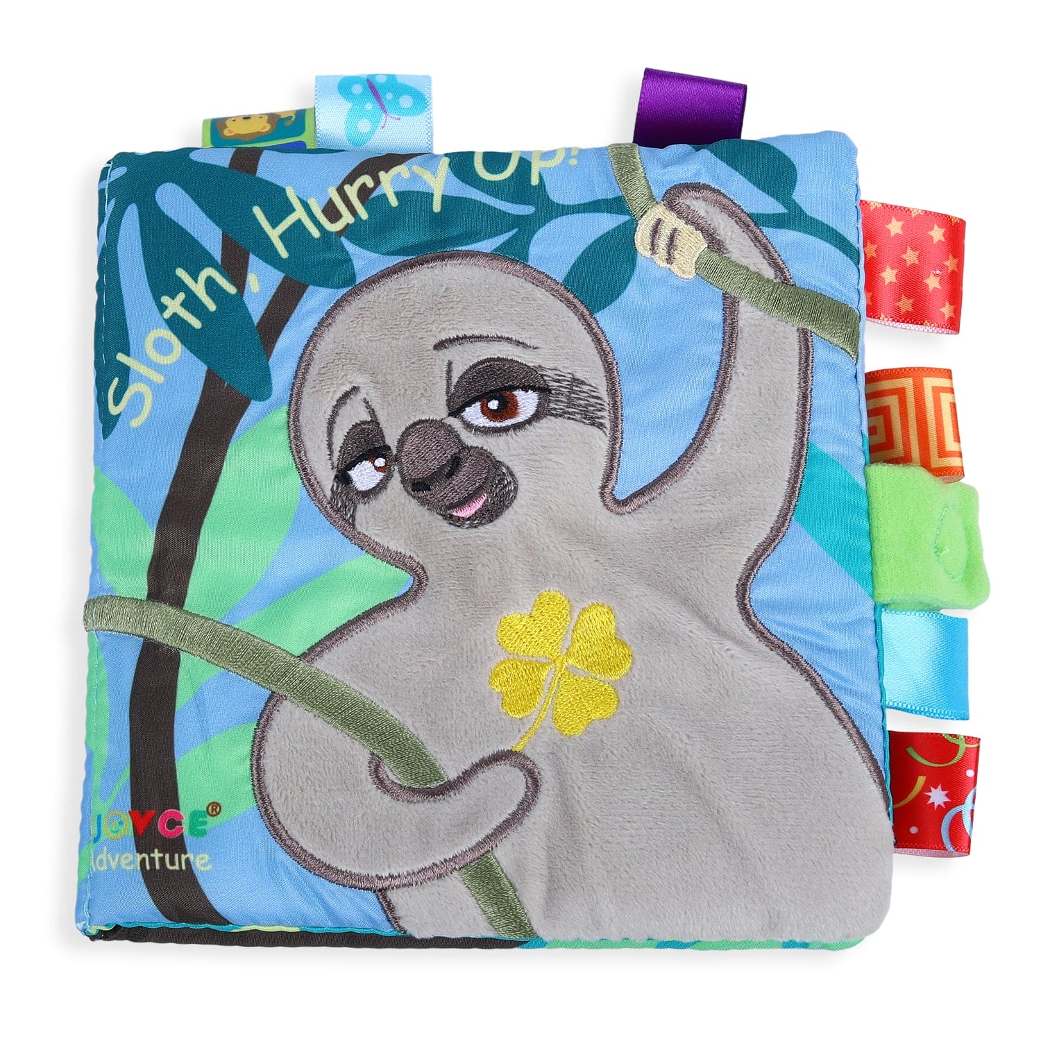 Sloth, Hurry Up! Educational Learning 3D Cloth Book With Rustle Paper - Multicolour - Baby Moo