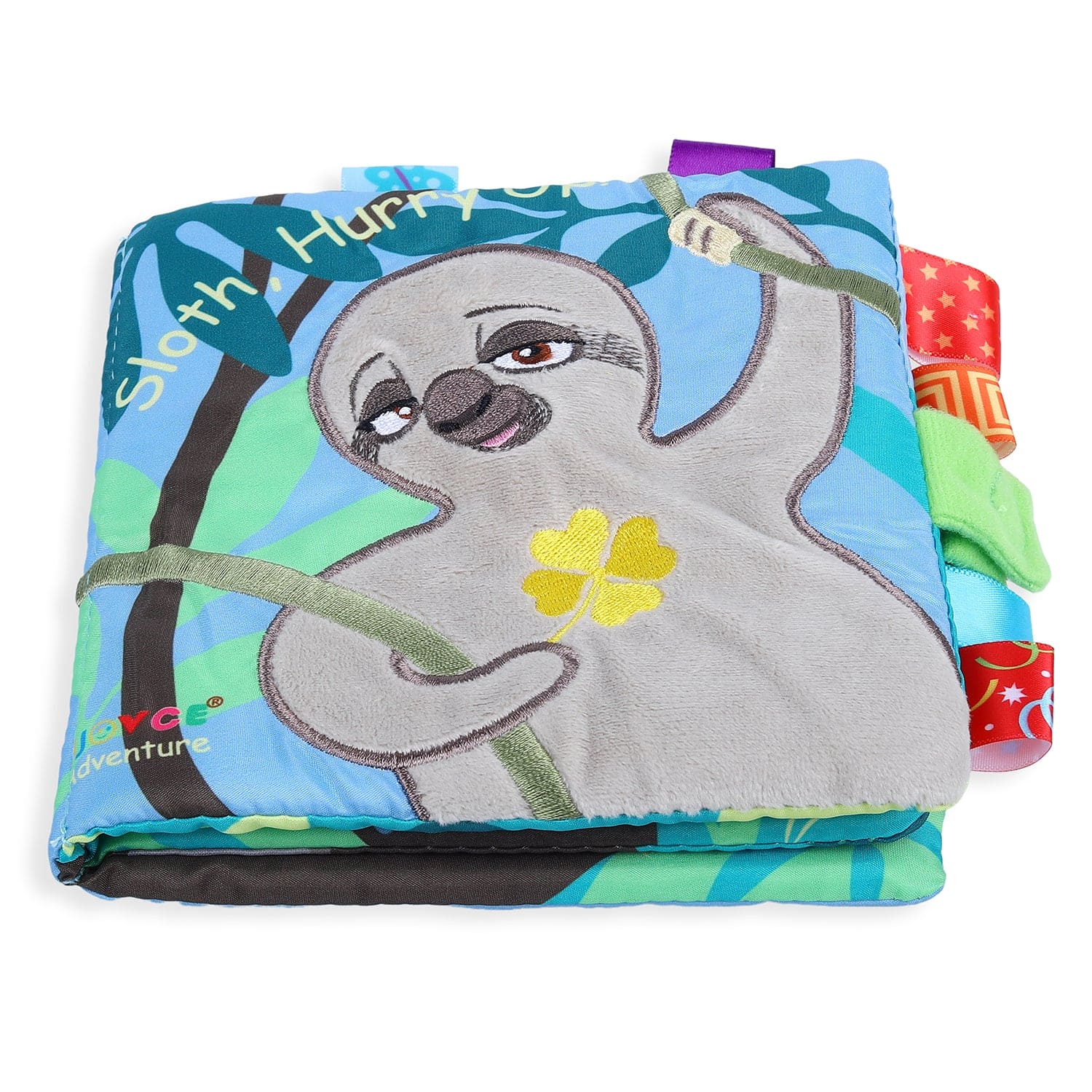 Sloth, Hurry Up! Educational Learning 3D Cloth Book With Rustle Paper - Multicolour - Baby Moo