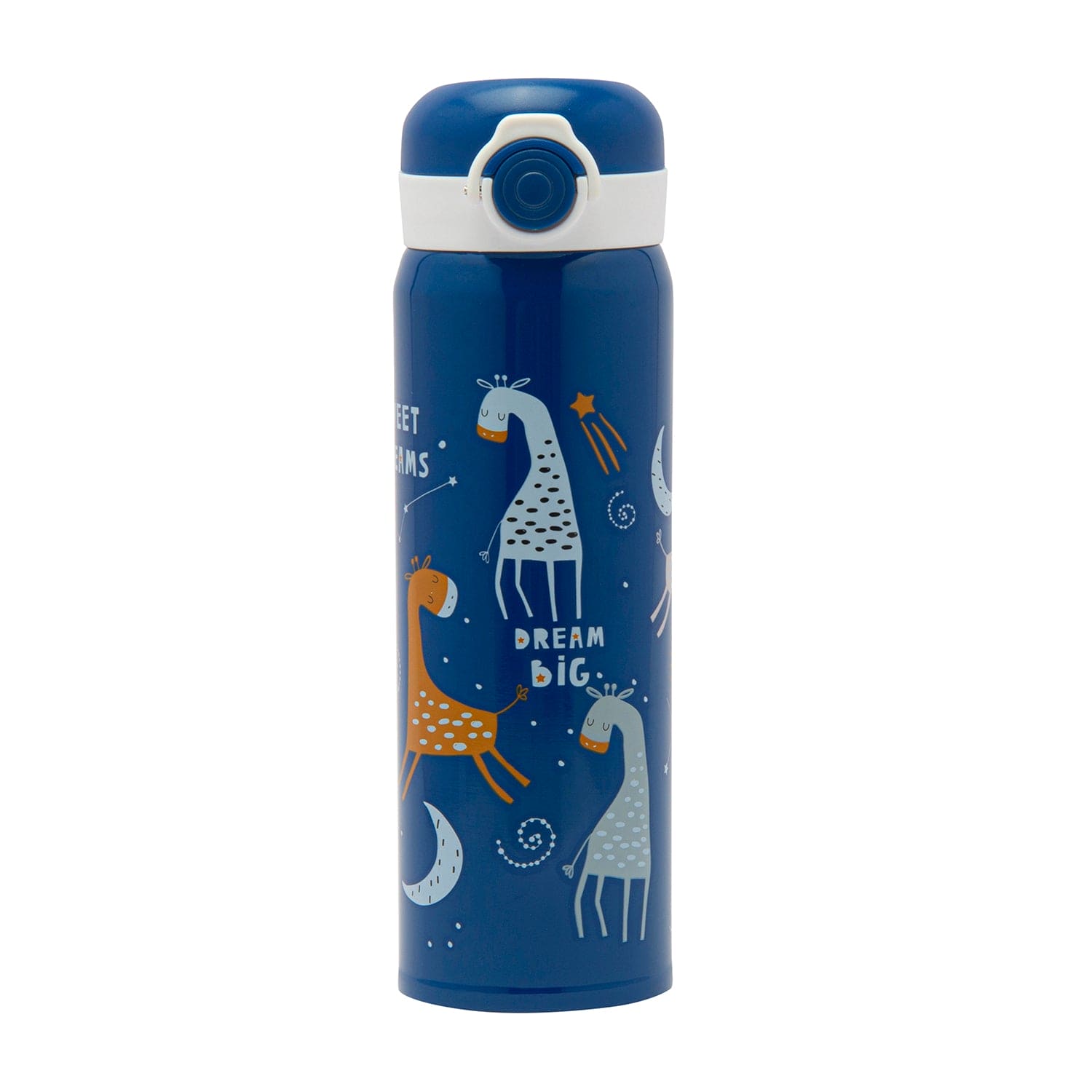 Dream Big Blue 500 ml Stainless Steel Flask - Baby Moo
