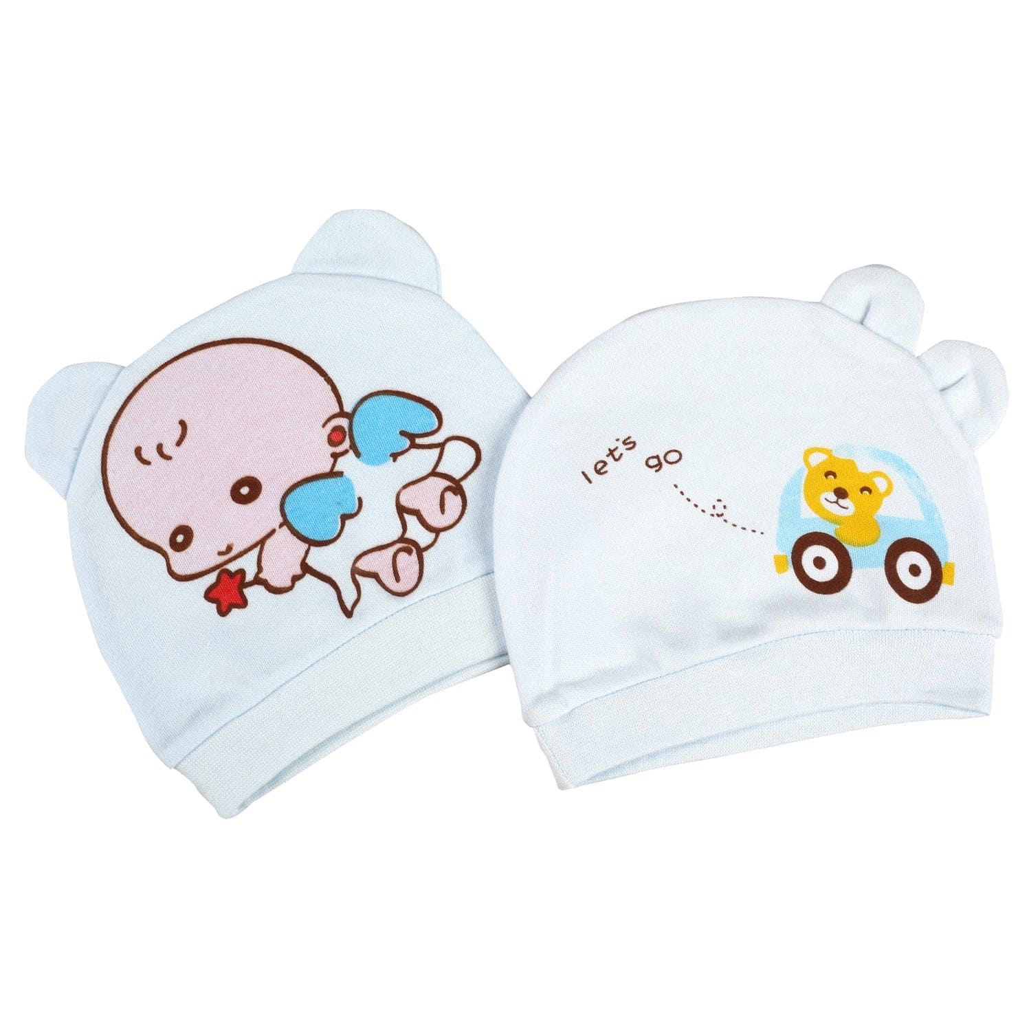Baby Angel Blue 2 Pk Caps - Baby Moo