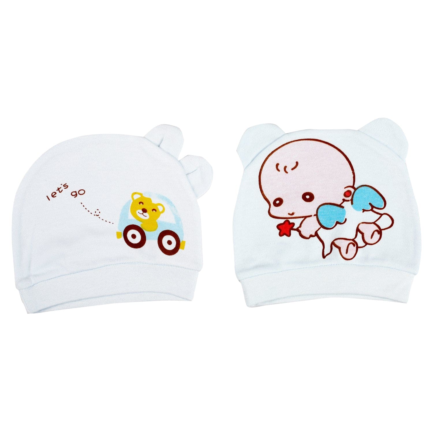 Baby Angel Blue 2 Pk Caps - Baby Moo