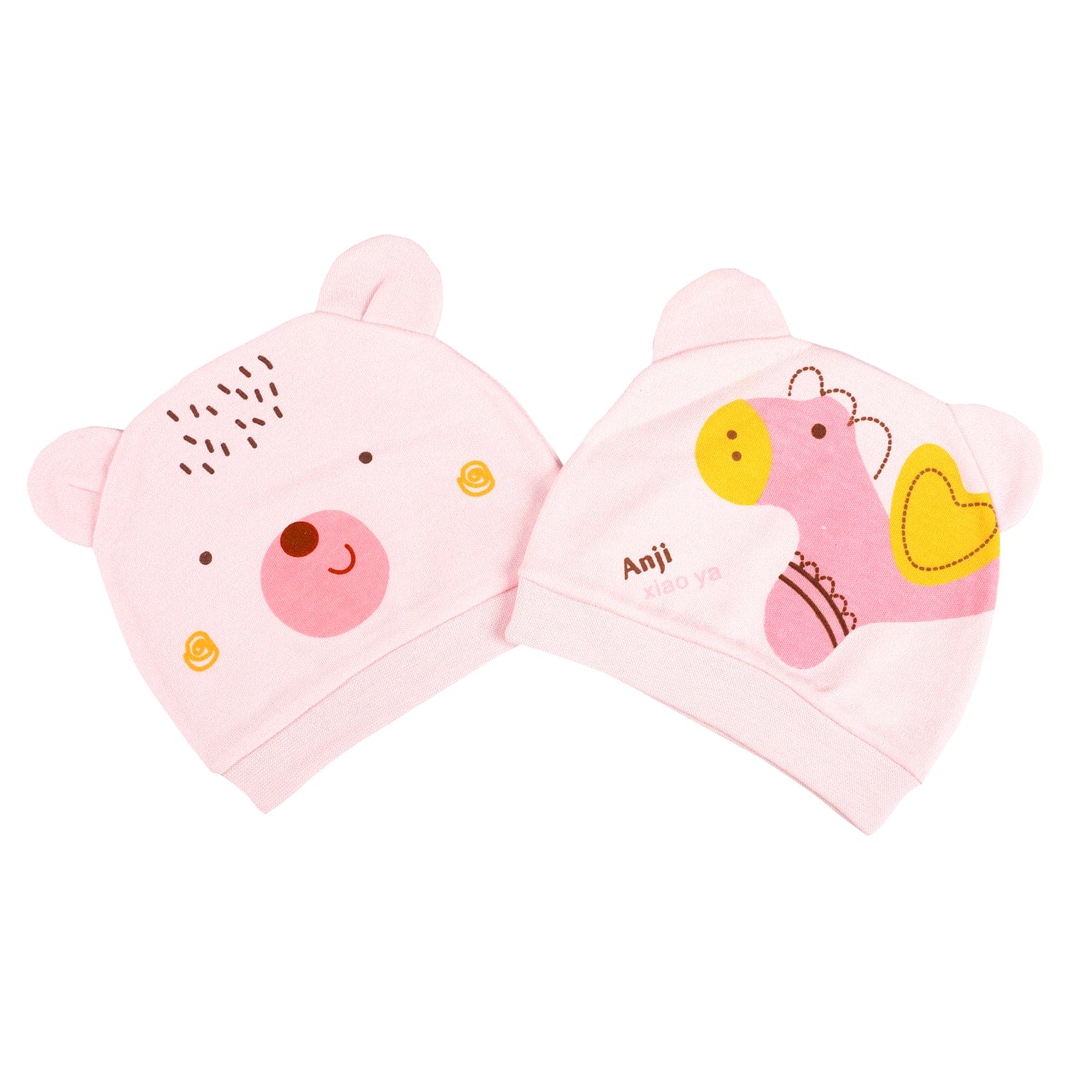 Horsey Pink 2 Pk Caps - Baby Moo