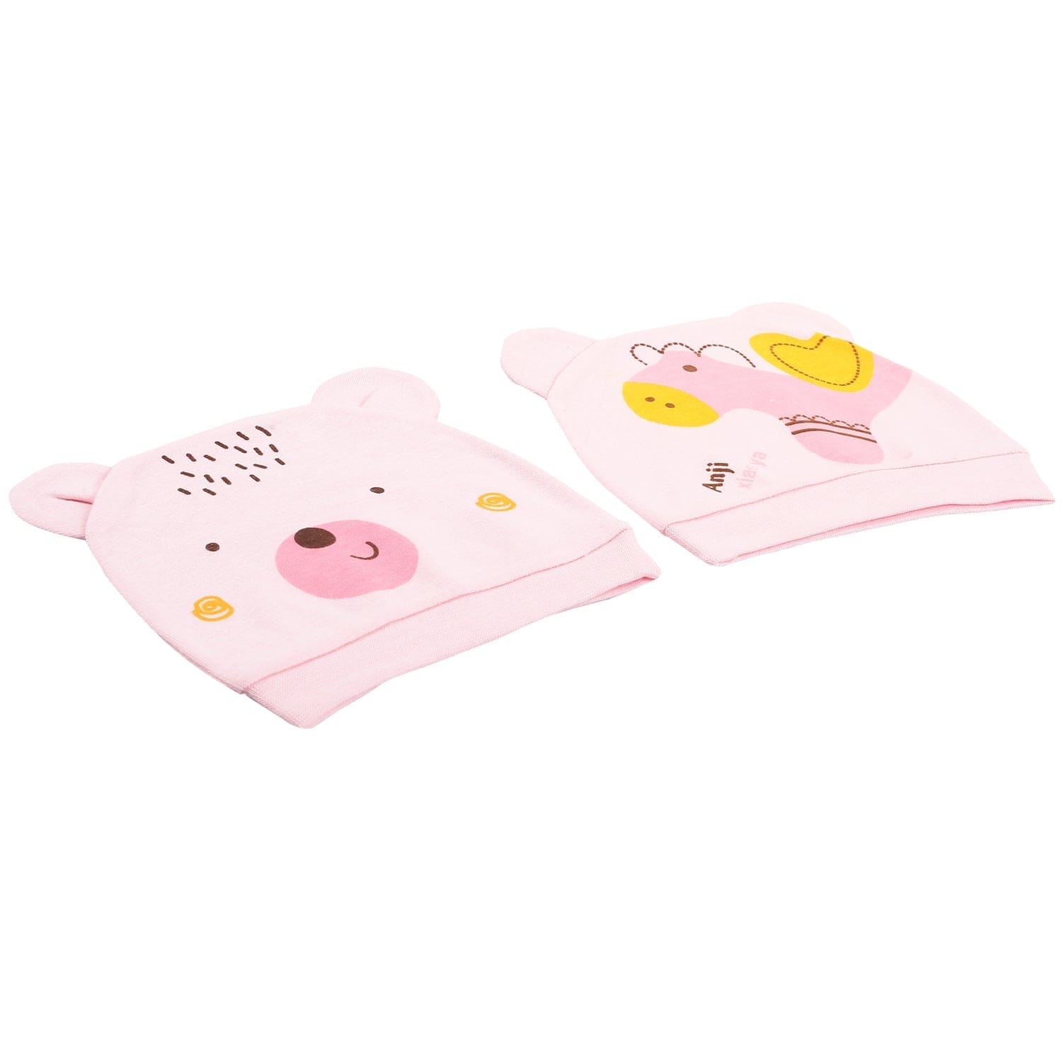 Horsey Pink 2 Pk Caps - Baby Moo