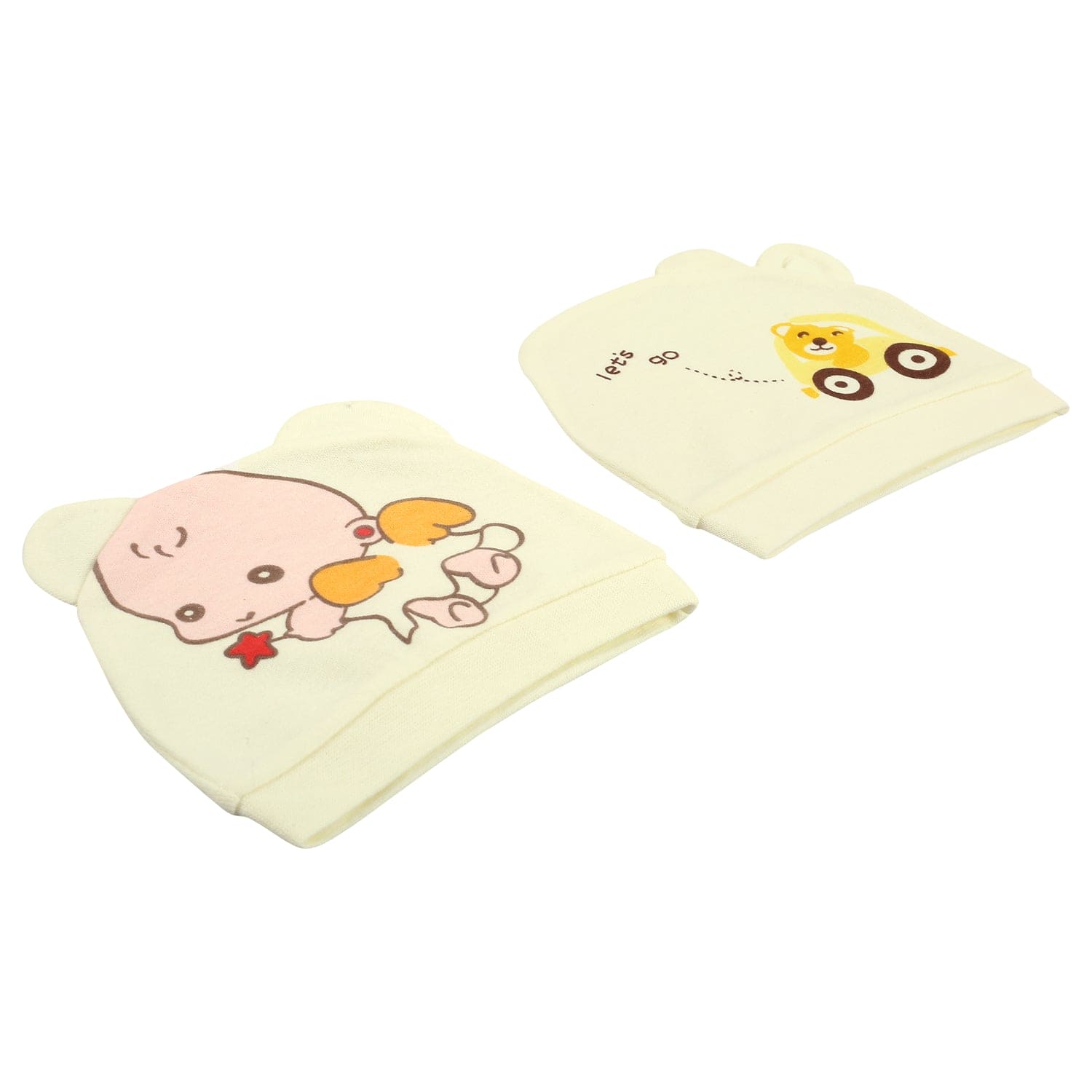Baby Angel Yellow 2 Pk Caps - Baby Moo