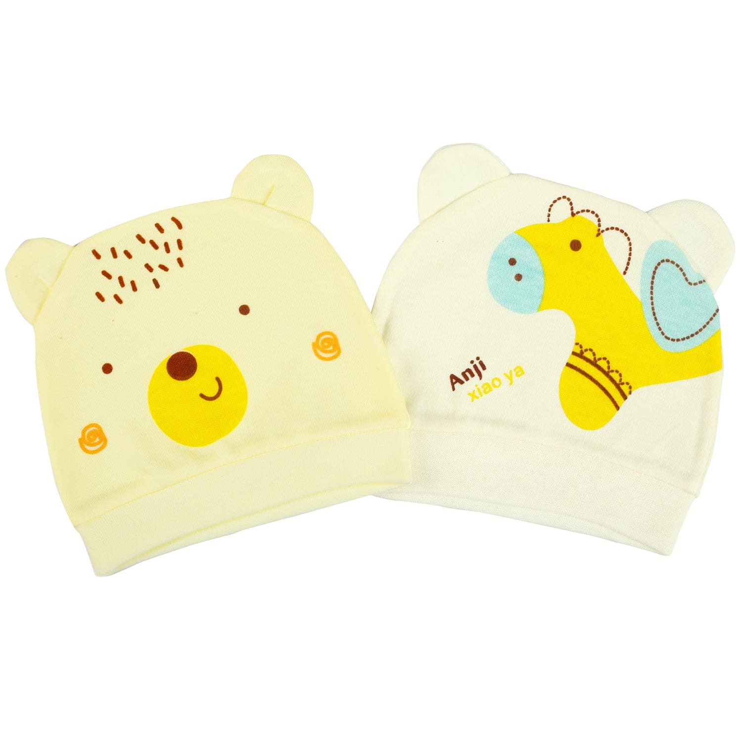 Horsey Yellow 2 Pk Caps - Baby Moo
