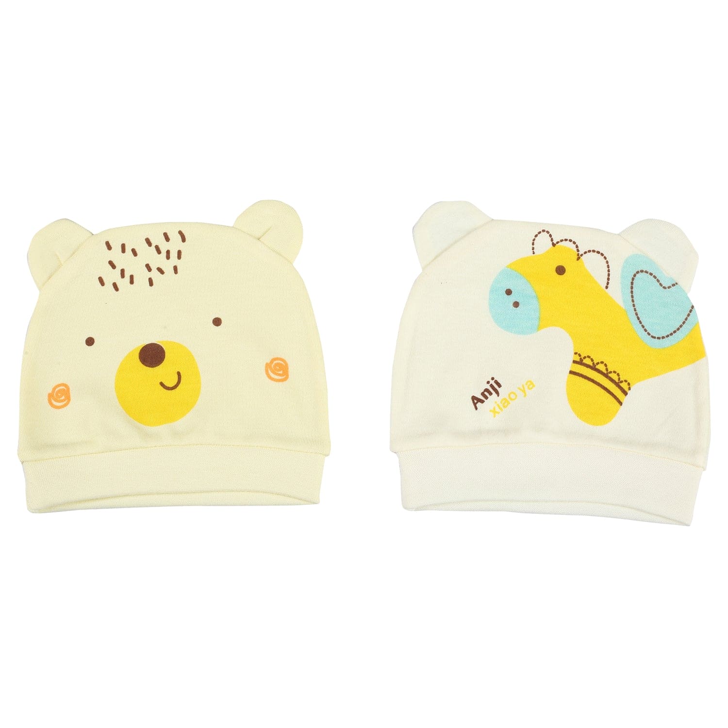 Horsey Yellow 2 Pk Caps - Baby Moo