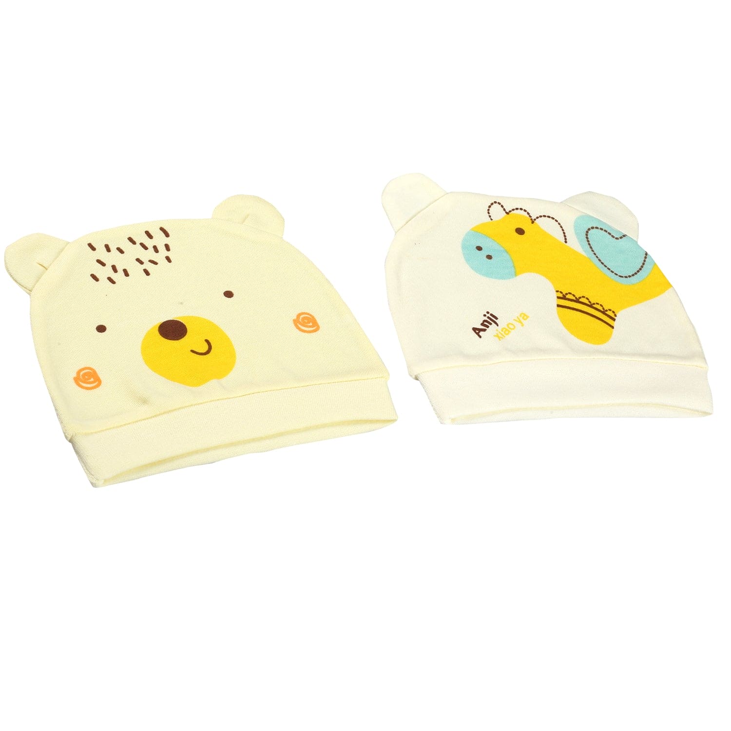 Horsey Yellow 2 Pk Caps - Baby Moo