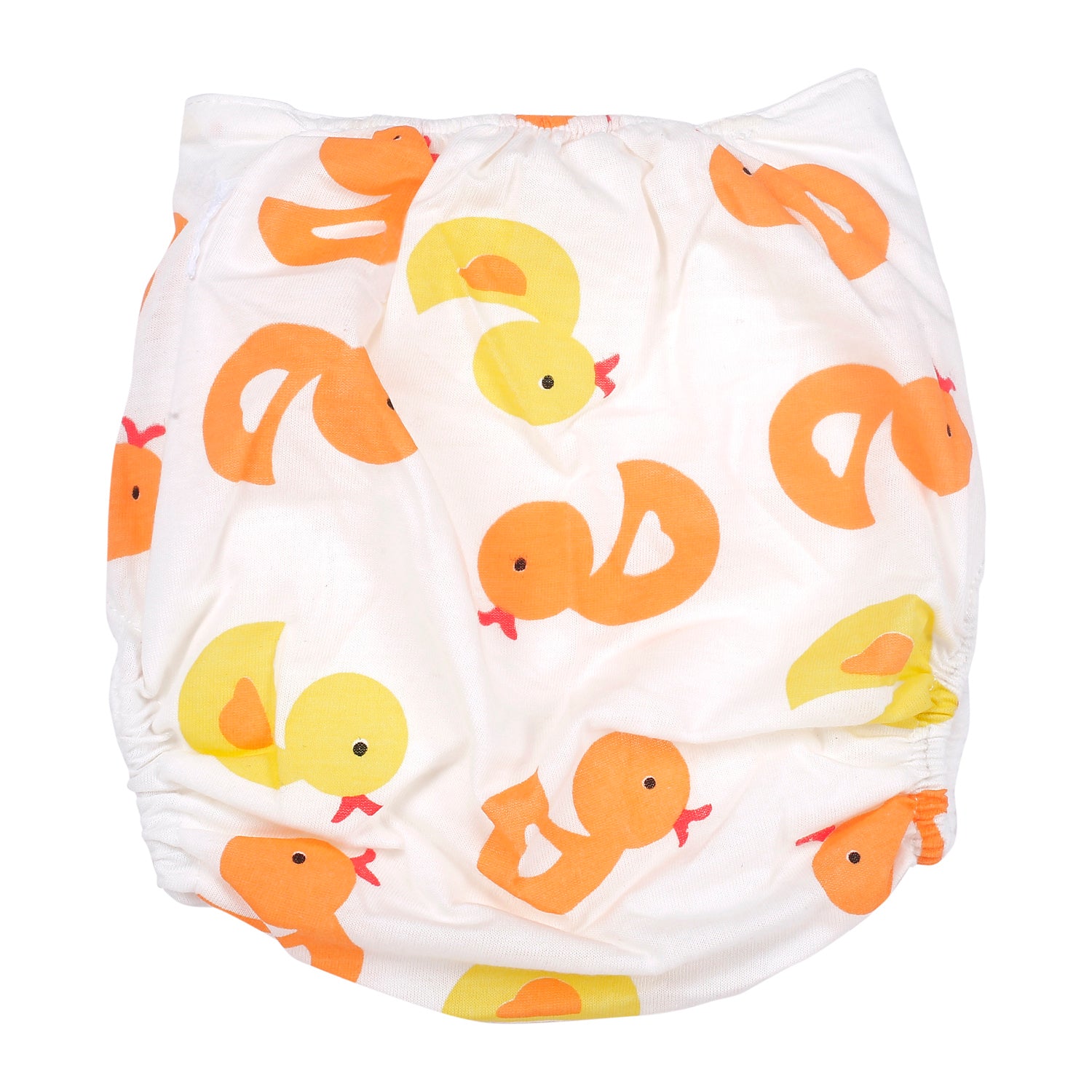 Sweet Ducklings Yellow And Orange Reusable Diaper - Baby Moo