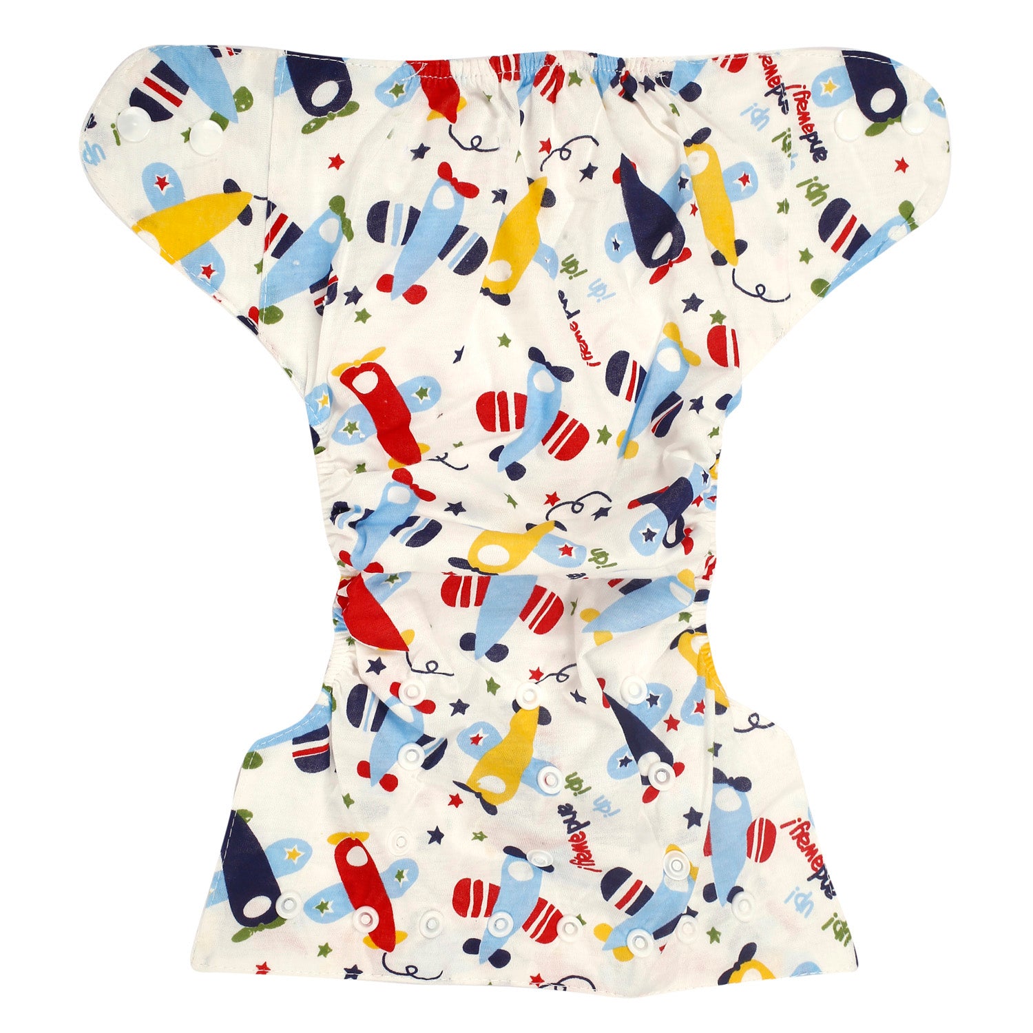 Flying Planes Multicolour Reusable Diaper - Baby Moo