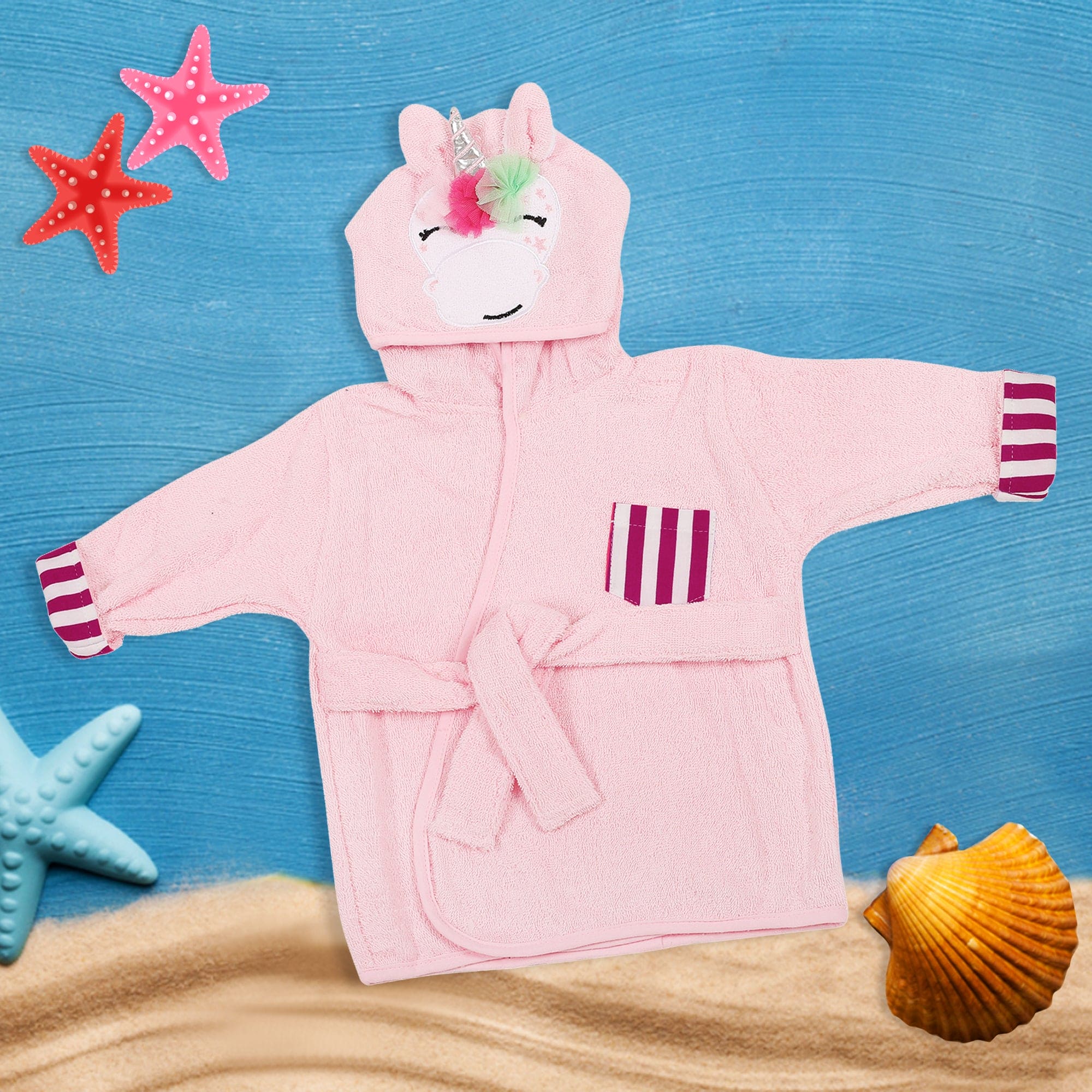 Pink unicorn 2024 dressing gown