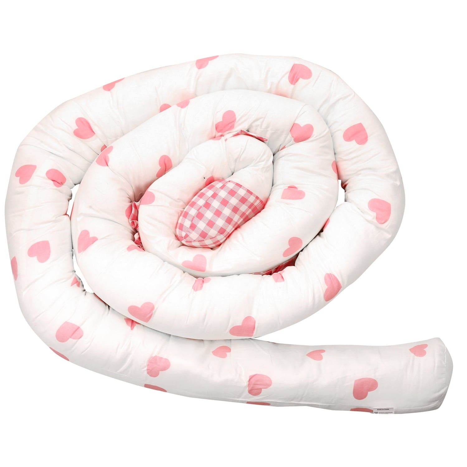 Sweetheart White Cot Bumper - Baby Moo