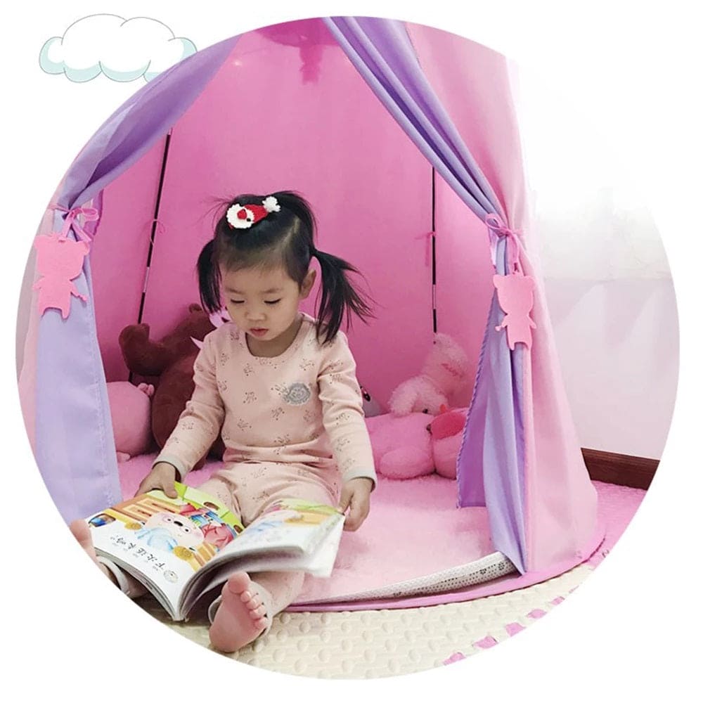 Playtime Foldable Tent House Star Teddy - Pink - Baby Moo