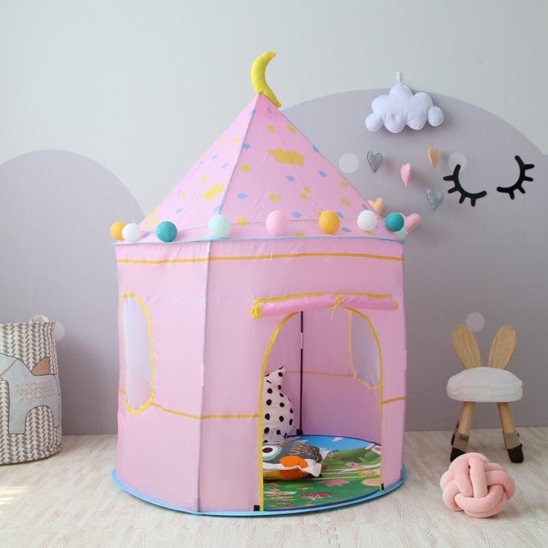 Playtime Foldable Tent House Star Teddy - Pink - Baby Moo