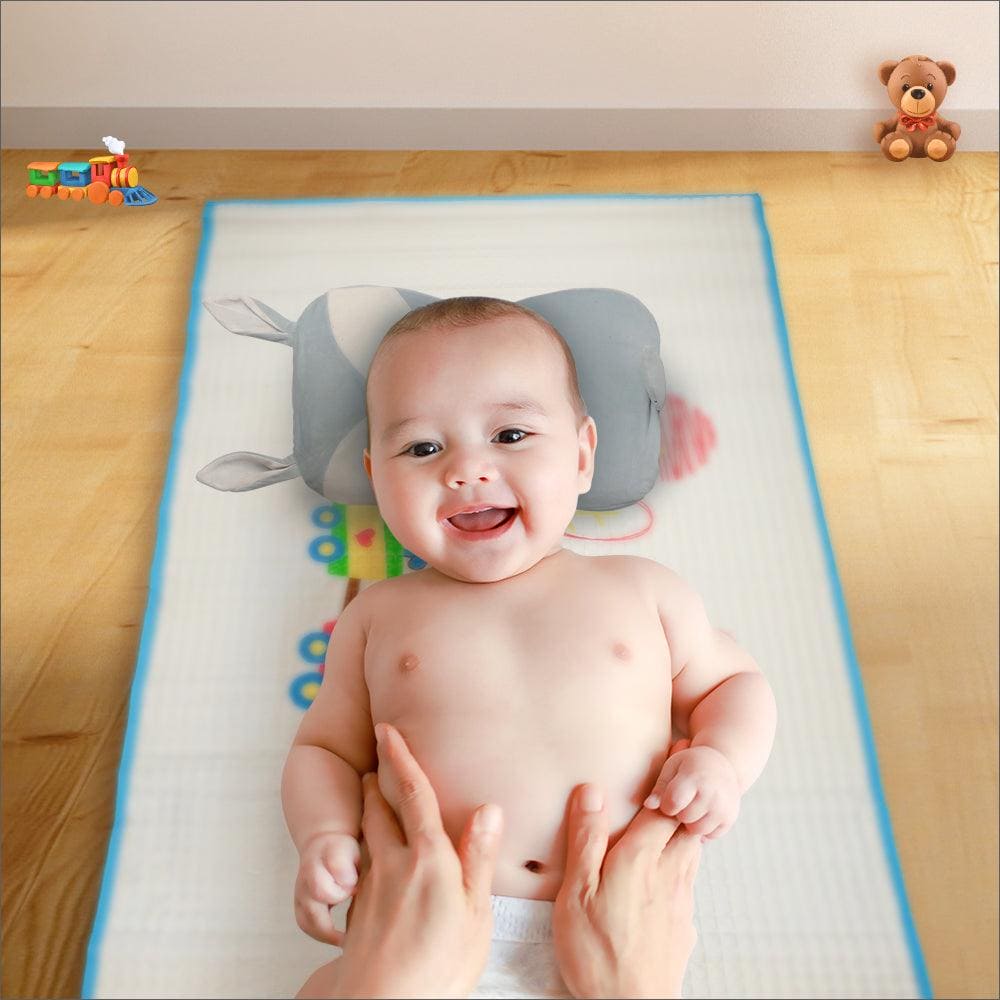 Animal Chu Chu Train Blue Air Filled Waterproof Massage Mat - Baby Moo