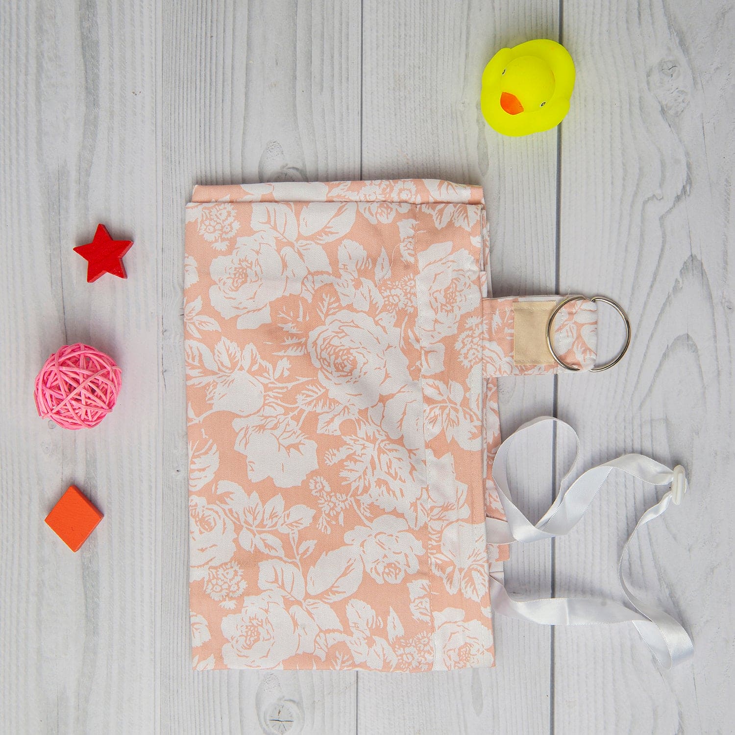 Rosy Cotton Breastfeeding Infant Nursing Cover Peach - Baby Moo