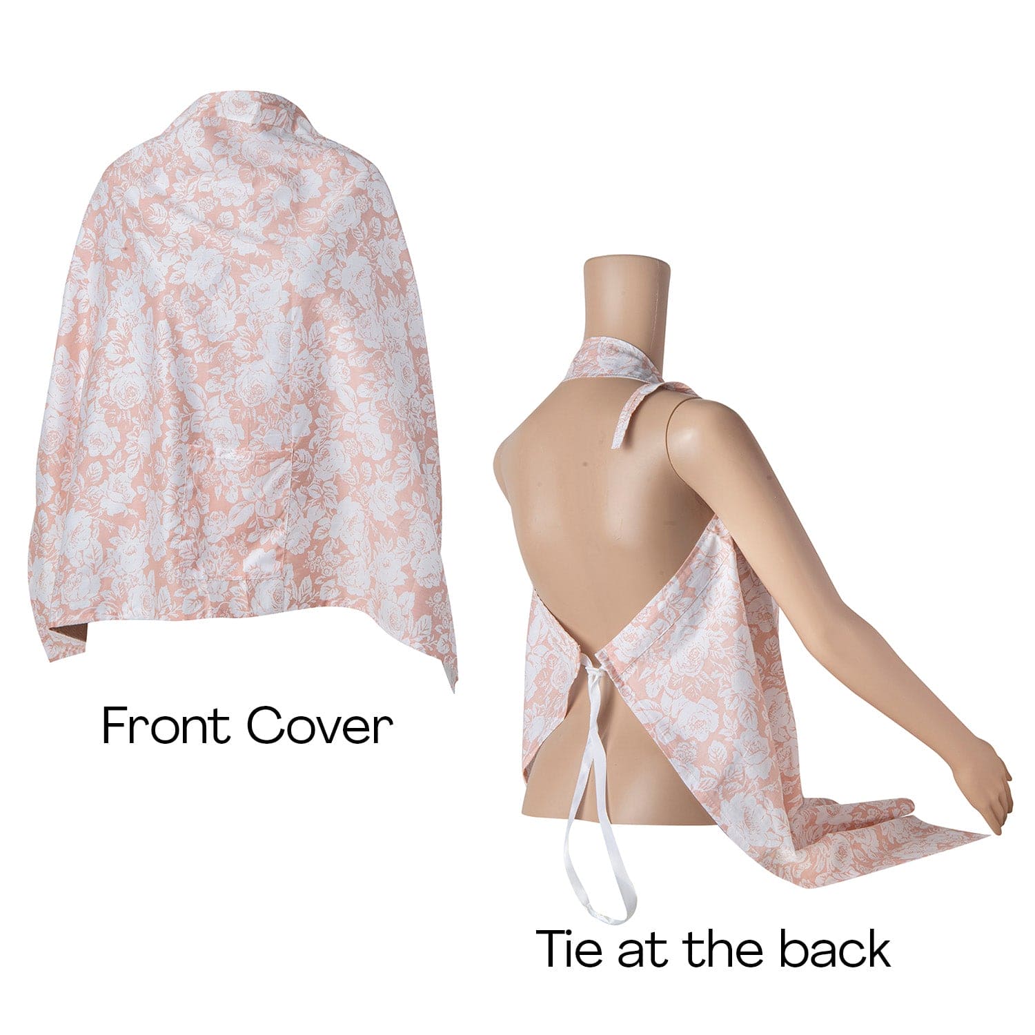 Rosy Cotton Breastfeeding Infant Nursing Cover Peach - Baby Moo