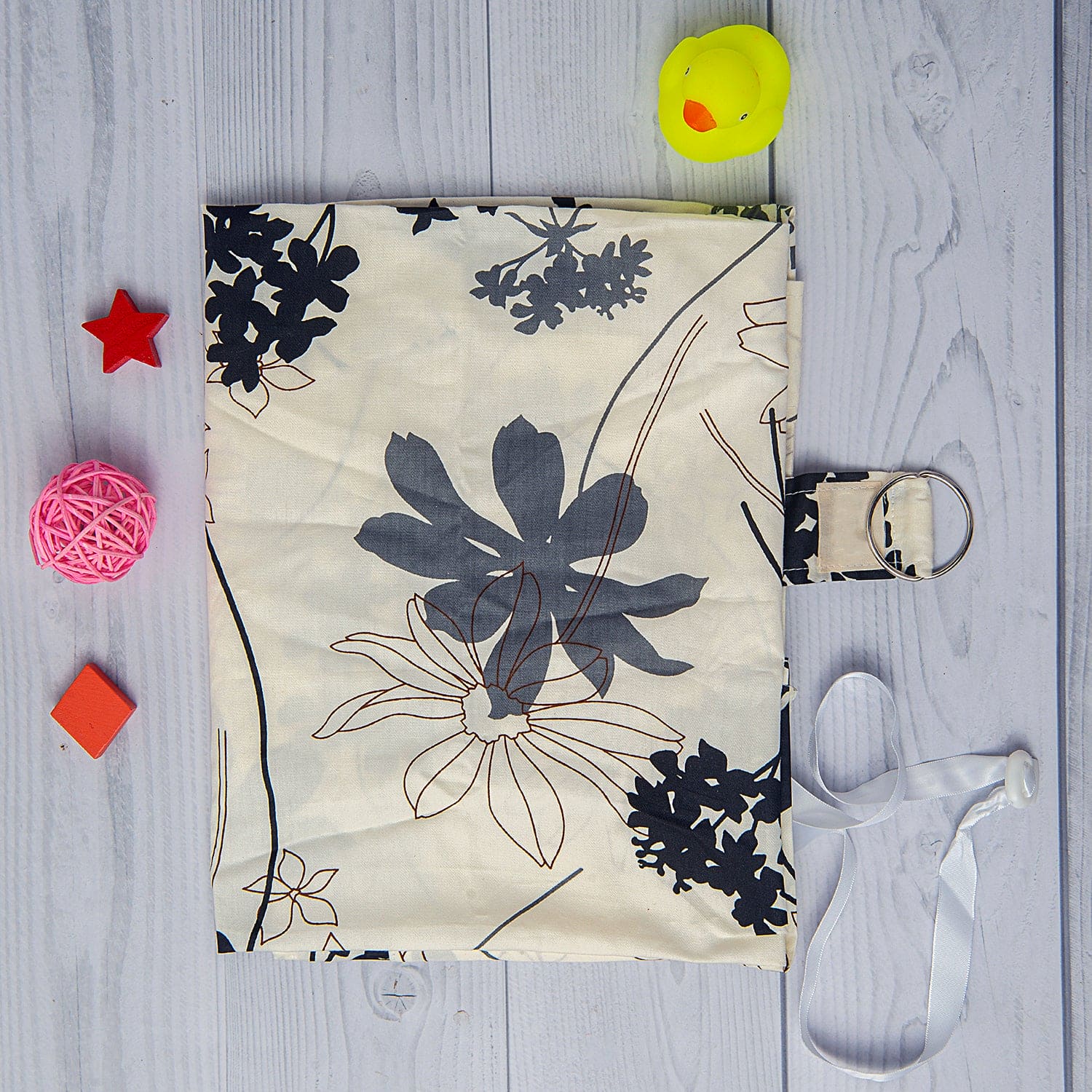 Sunflower Cotton Breastfeeding Infant Nursing Cover Cream - Baby Moo