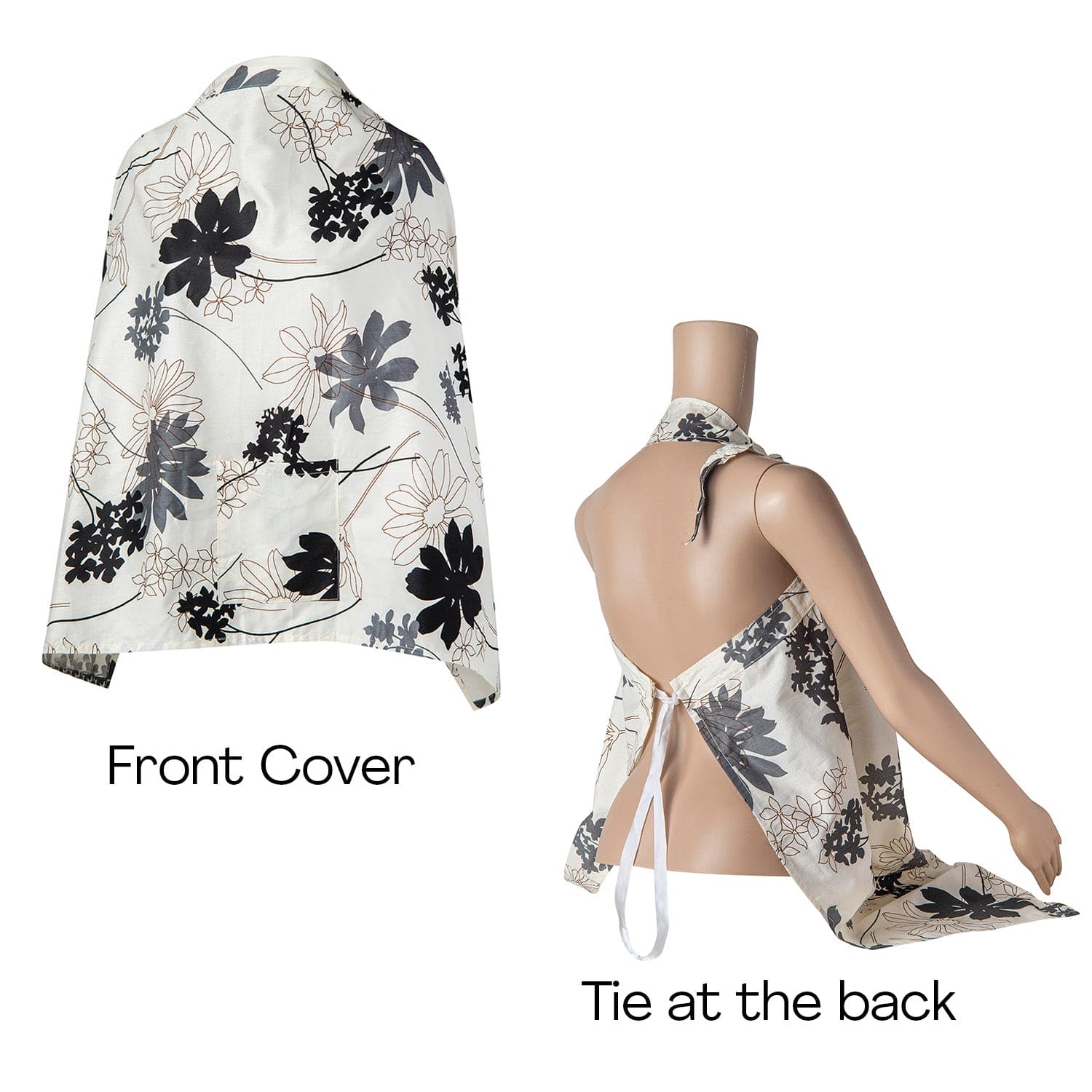 Sunflower Cotton Breastfeeding Infant Nursing Cover Cream - Baby Moo
