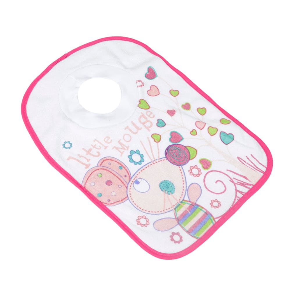 Litte Mouse Pink Bibs - Baby Moo