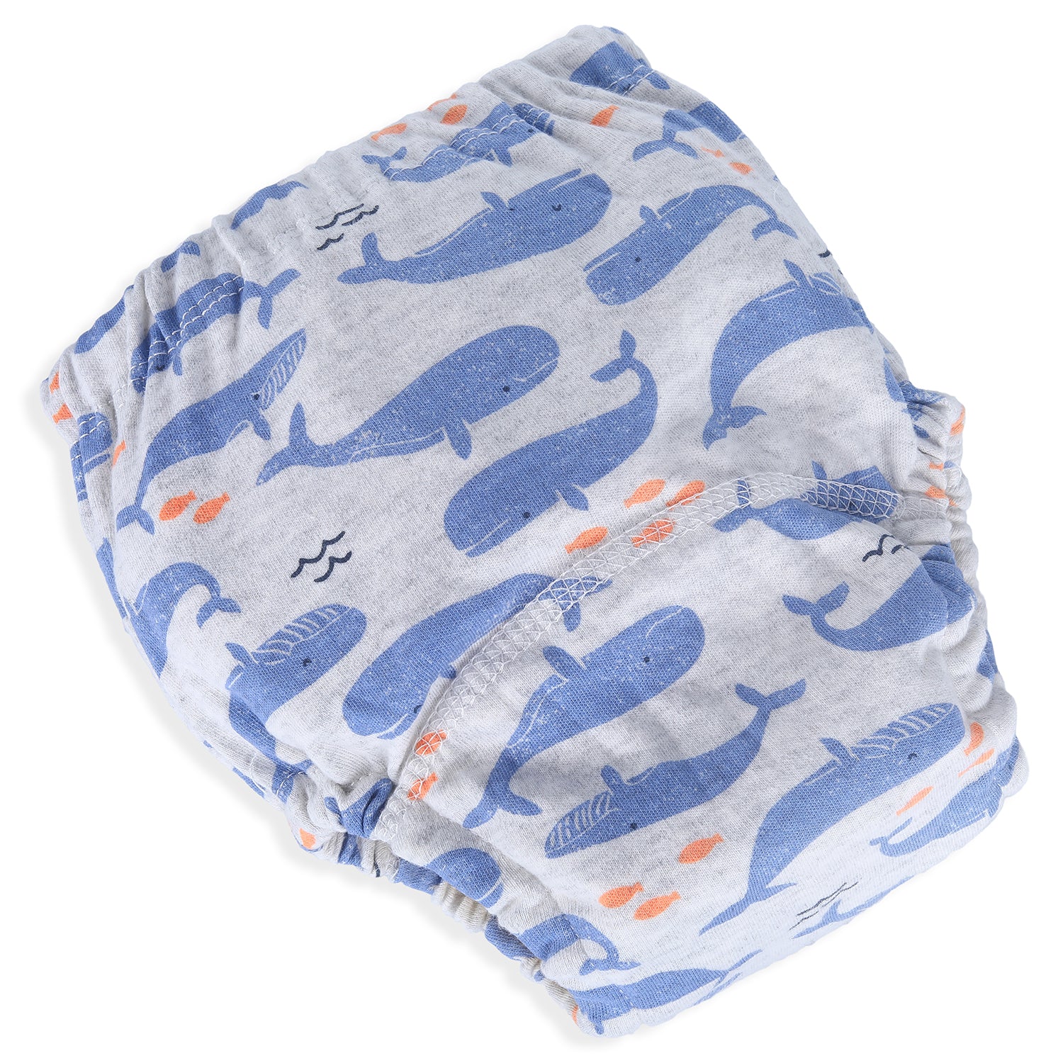 Baby Moo Dolphin Show Reusable Cloth Training Pants Diaper Panty - Grey - Baby Moo