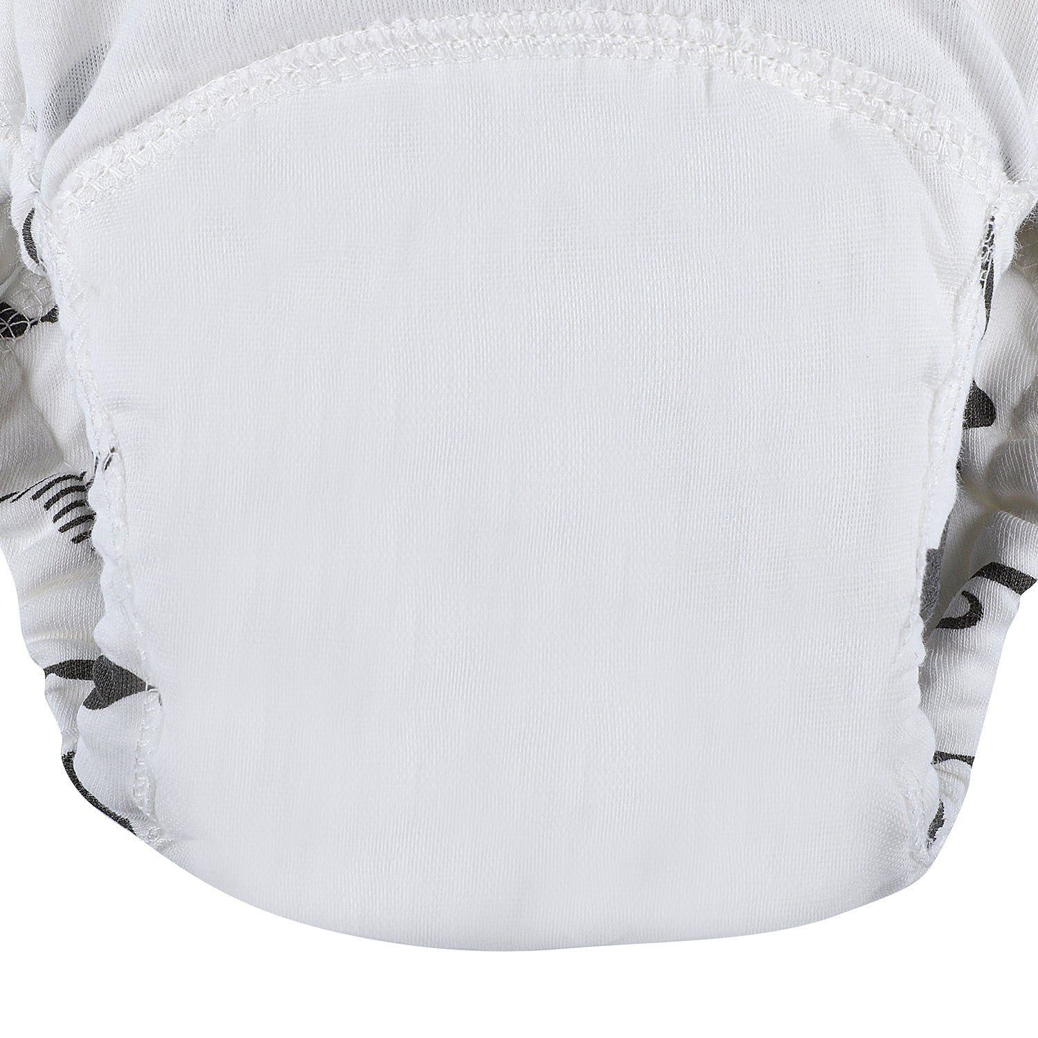 Moustache And Animals Reusable Cloth Training Pants Clothing Accessory Diaper Panty 2 Pcs - Multicolour - Baby Moo