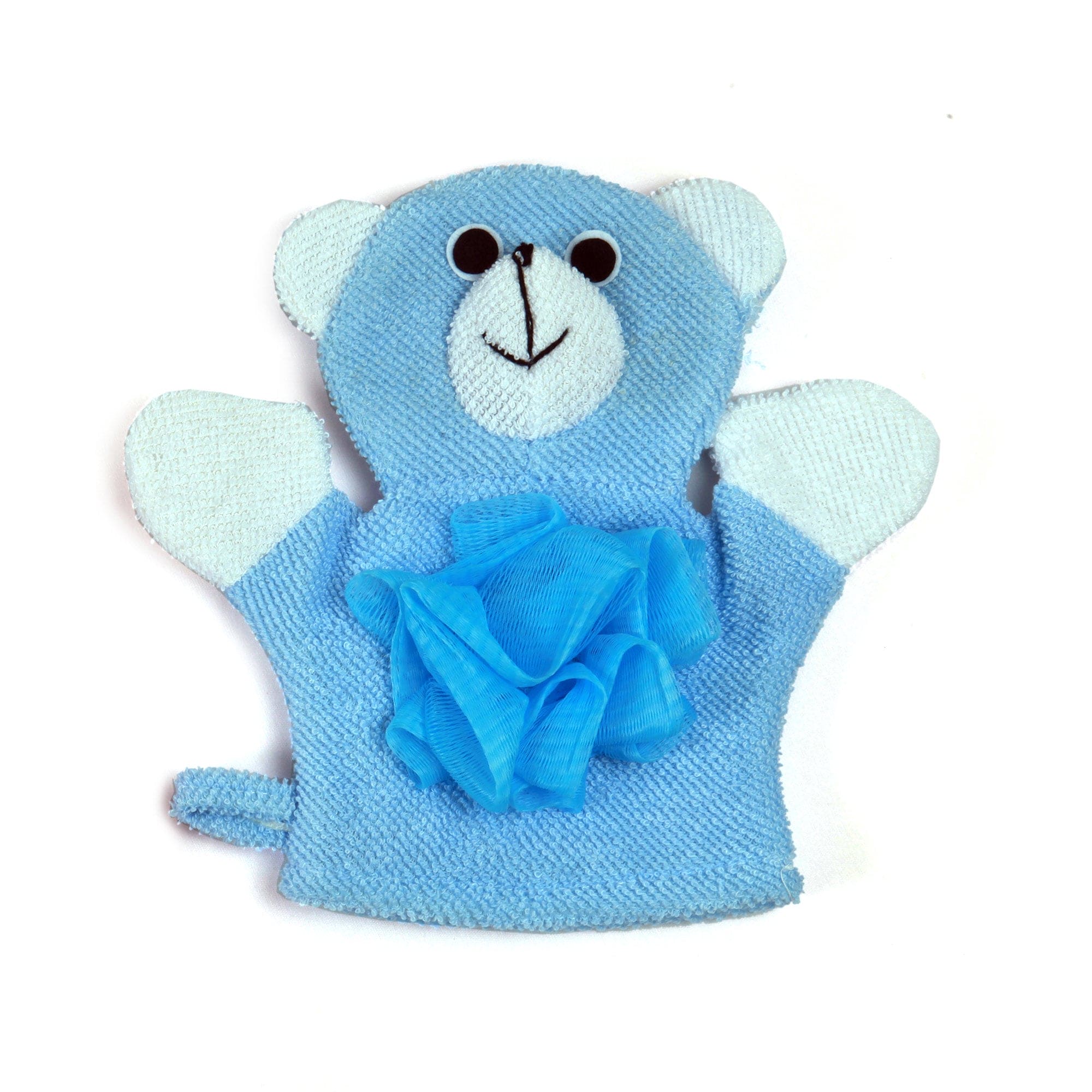 BFF Bear Blue Cartoon Bath Glove - Baby Moo