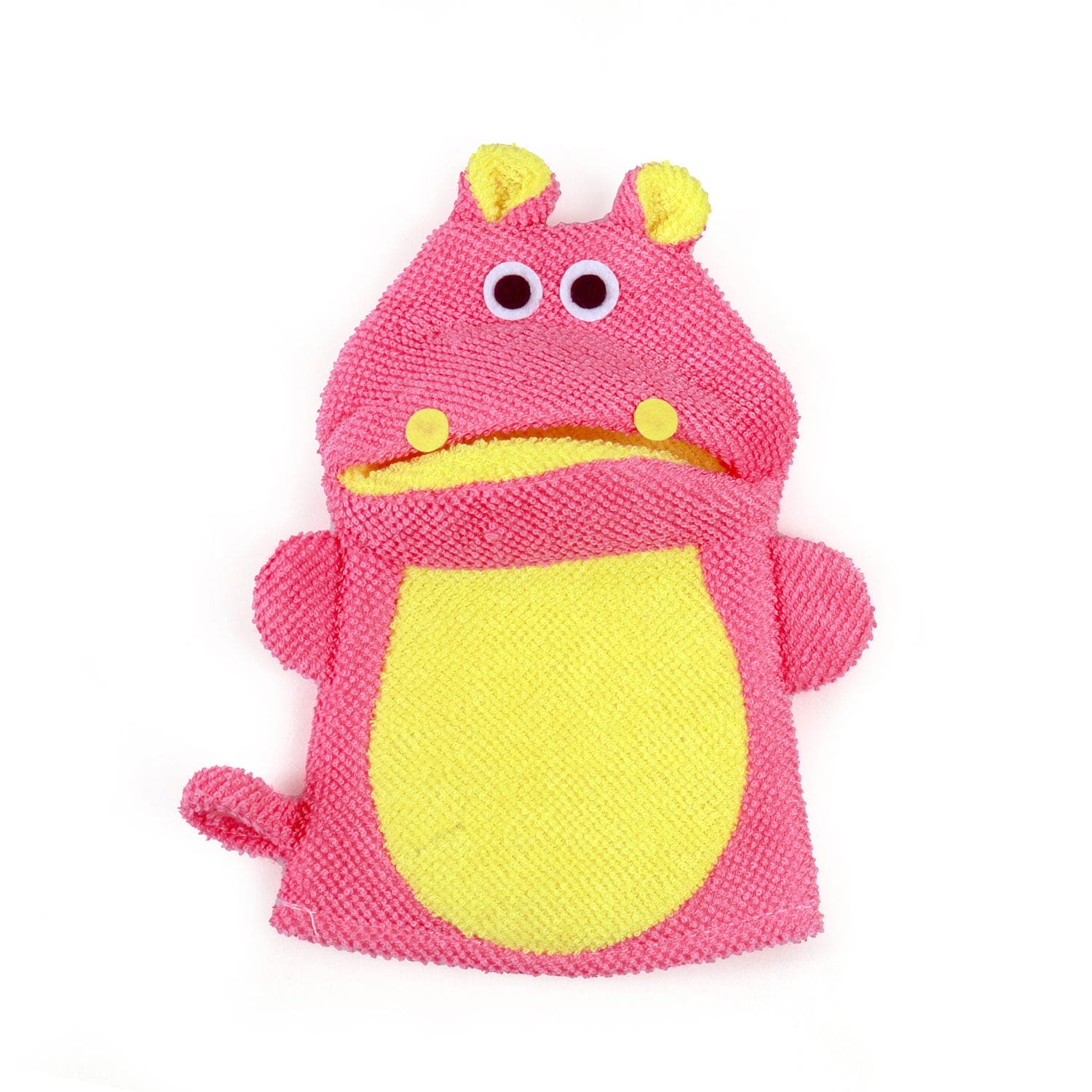 Animal Pink And Yellow Cartoon Bath Glove - Baby Moo