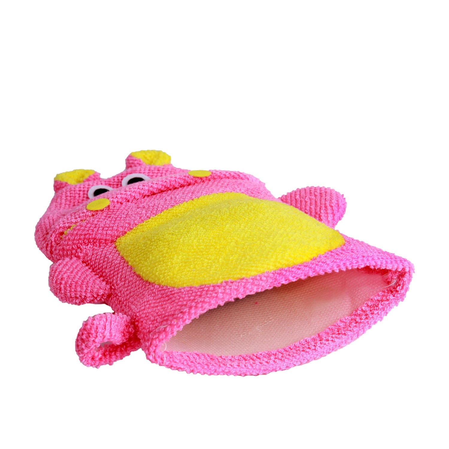 Animal Pink And Yellow Cartoon Bath Glove - Baby Moo