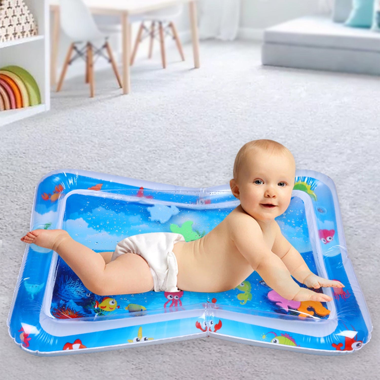 New-Style Inflatable Tummy Time Mat Premium Baby Water Play Mat