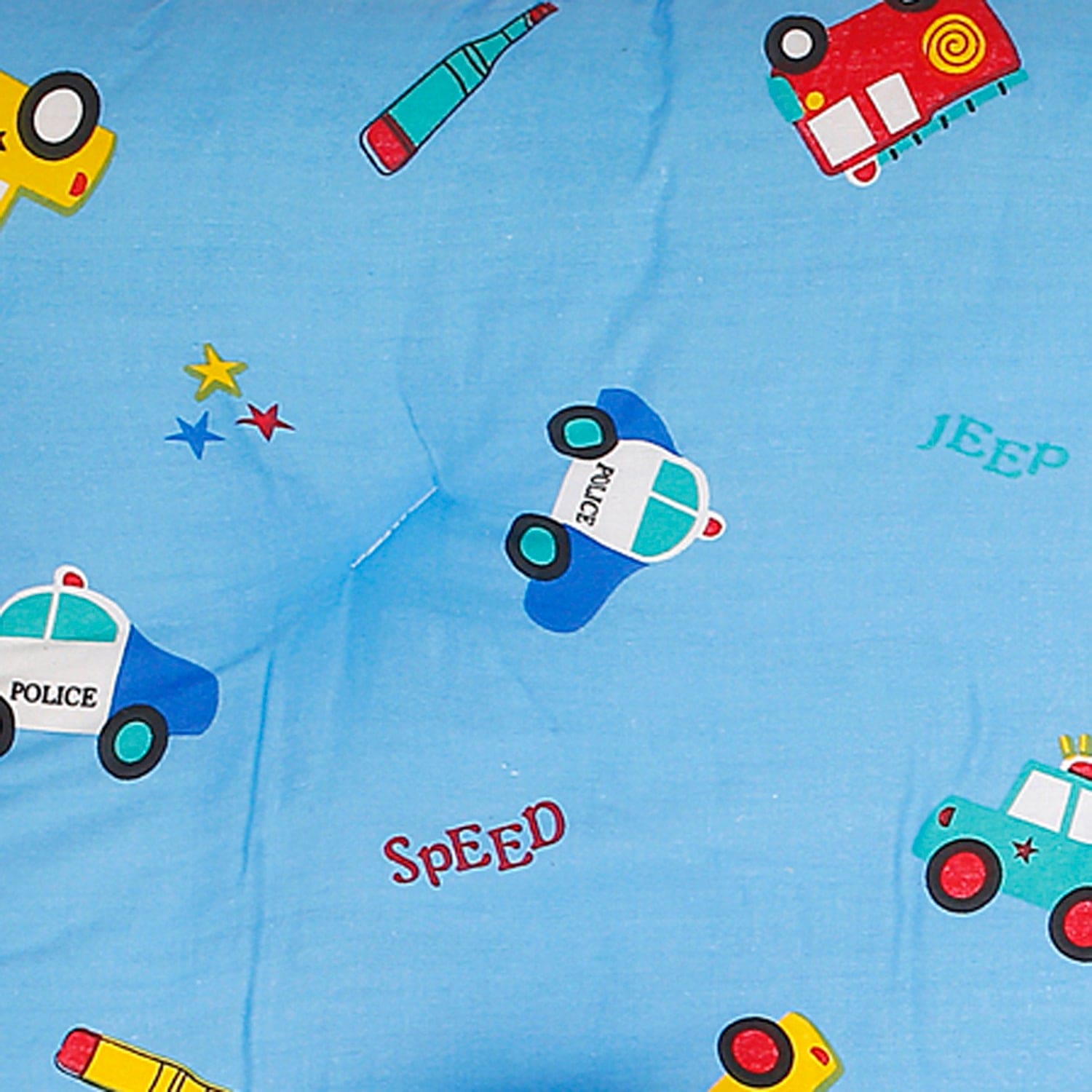 Mattress Set With Neck Pillow and Bolsters Catch Me If You Can Blue - Baby Moo