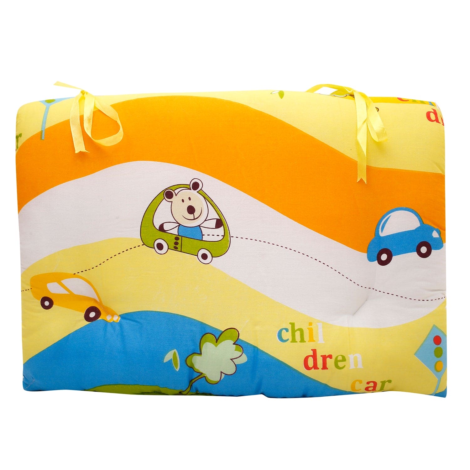 Mattress Set With Neck Pillow and Bolsters Cruising In My Car Multicolour - Baby Moo