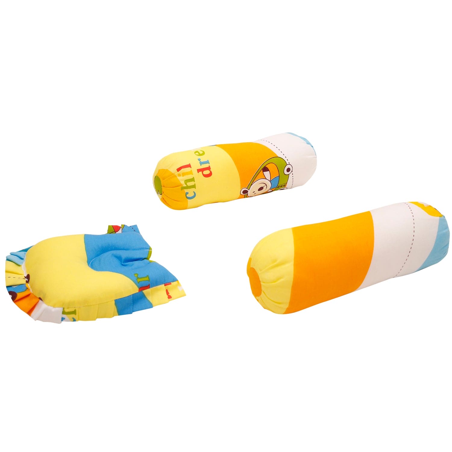 Mattress Set With Neck Pillow and Bolsters Cruising In My Car Multicolour - Baby Moo